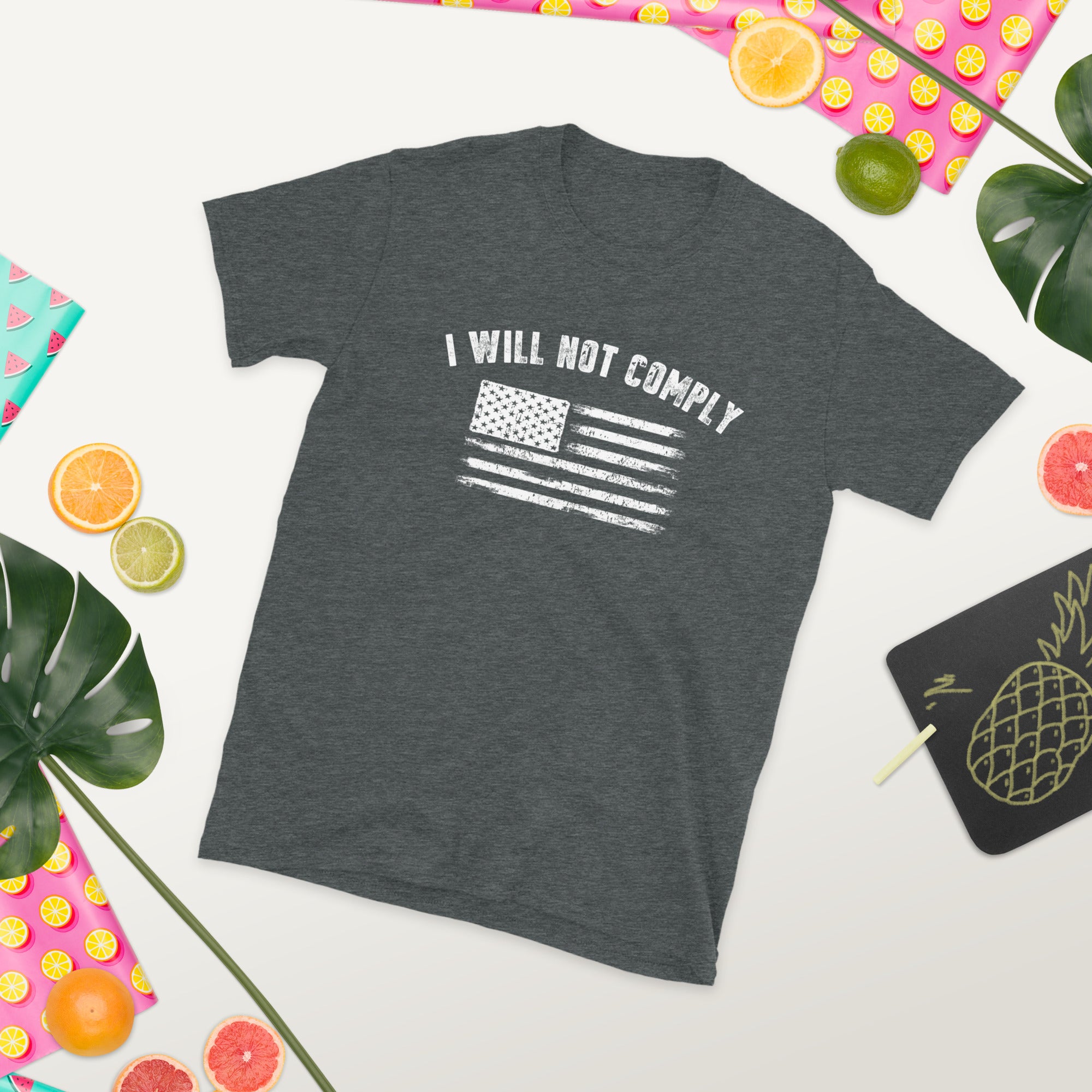 I Will Not Comply Shirt, Medical Freedom, Patriotic TShirt, Republican Shirt, Patriotic Gifts, USA American Flag, Protest Freedom Tee - Madeinsea©