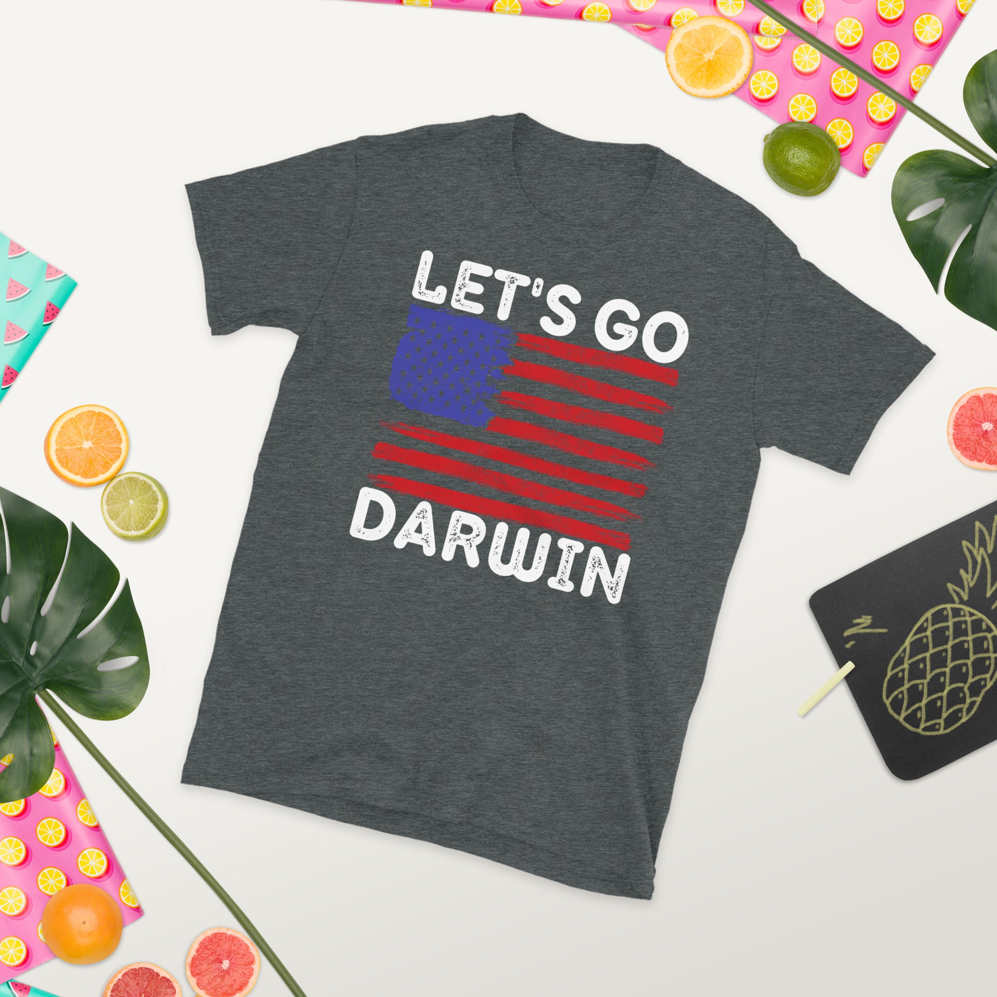 Lets Go Darwin Shirt, Let's Go Darwin TShirt, Fully Vaccinated T-Shirt, Pro Vaccine, Pro Biden, Funny Vaccinated Shirt, Funny Democrat Gifts - Madeinsea©