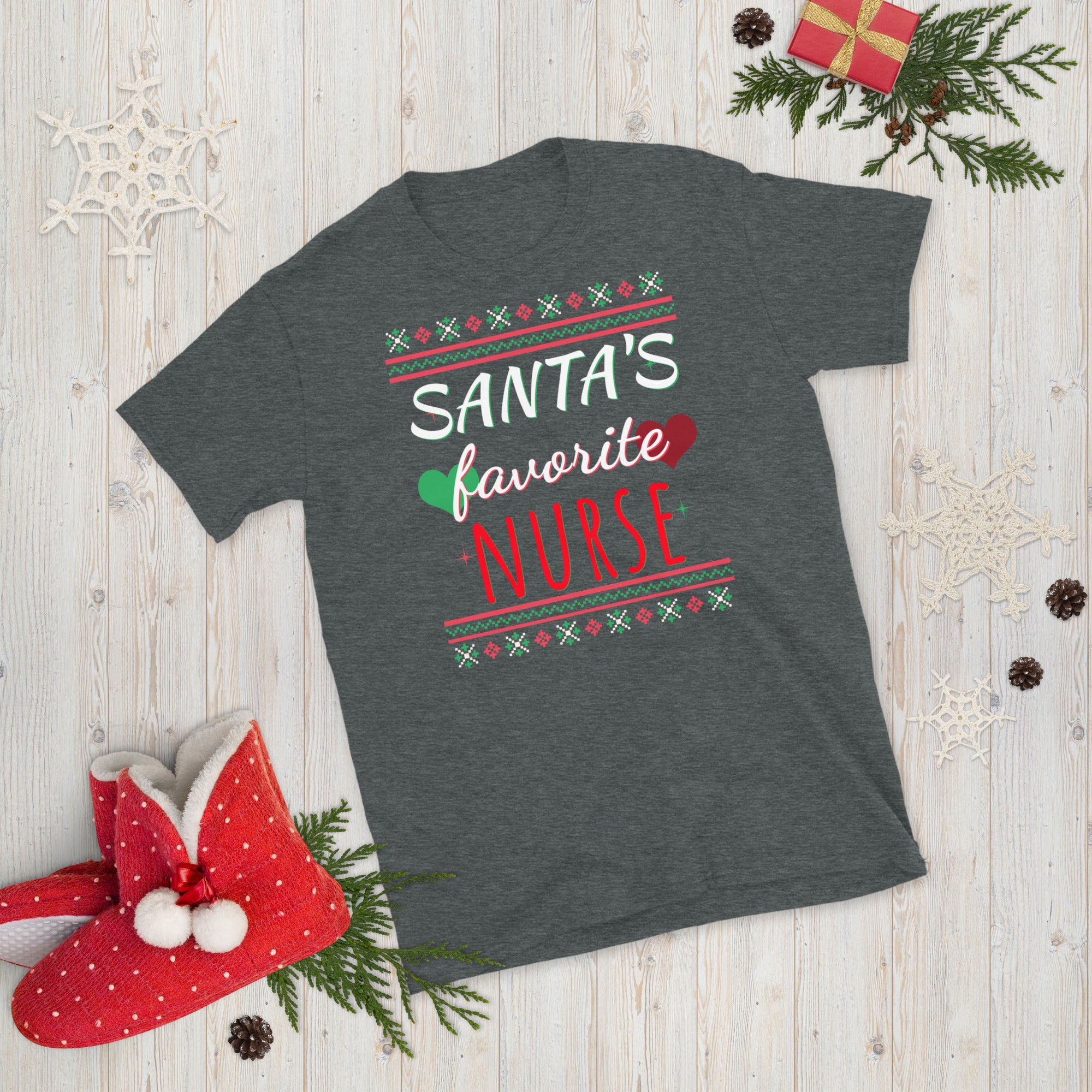 Infirmière préférée du Père Noël, T-shirt de Noël pour infirmière, T-shirt d'infirmière de Noël, T-shirt d'école d'infirmières, T-shirt d'école d'infirmières, T-shirt d'infirmière, infirmière drôle