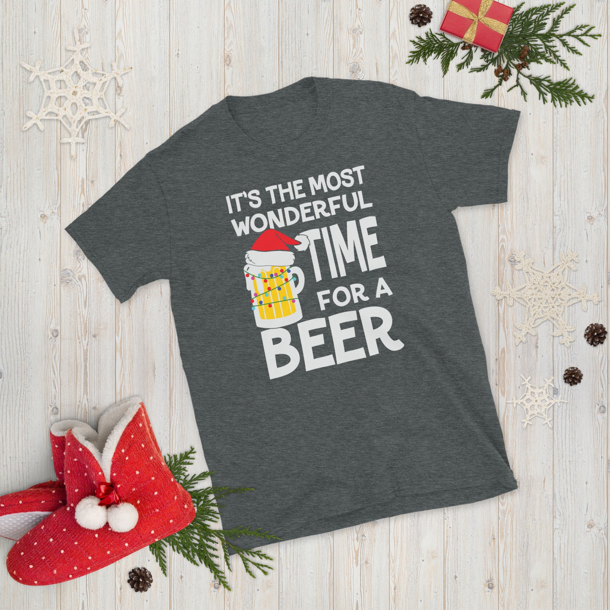 Christmas Beer Shirt, Most Wonderful Time for a Beer, Husband Christmas Gift, Husband Christmas Shirt, Beer Lover Gift, Beer Xmas T Shirt - Madeinsea©