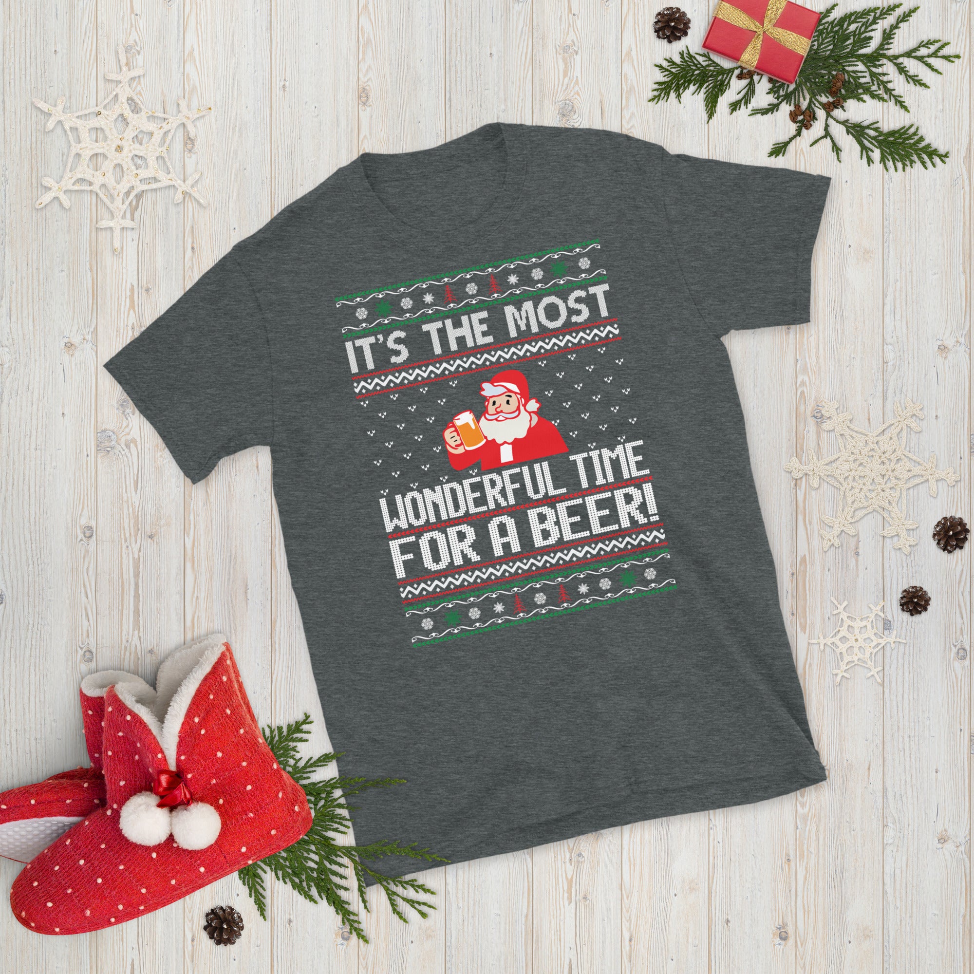 Christmas Beer Shirt, Most Wonderful Time for a Beer, Husband Christmas Gift, Husband Christmas Shirt, Beer Lover Gift, Ugly Christmas Shirt - Madeinsea©