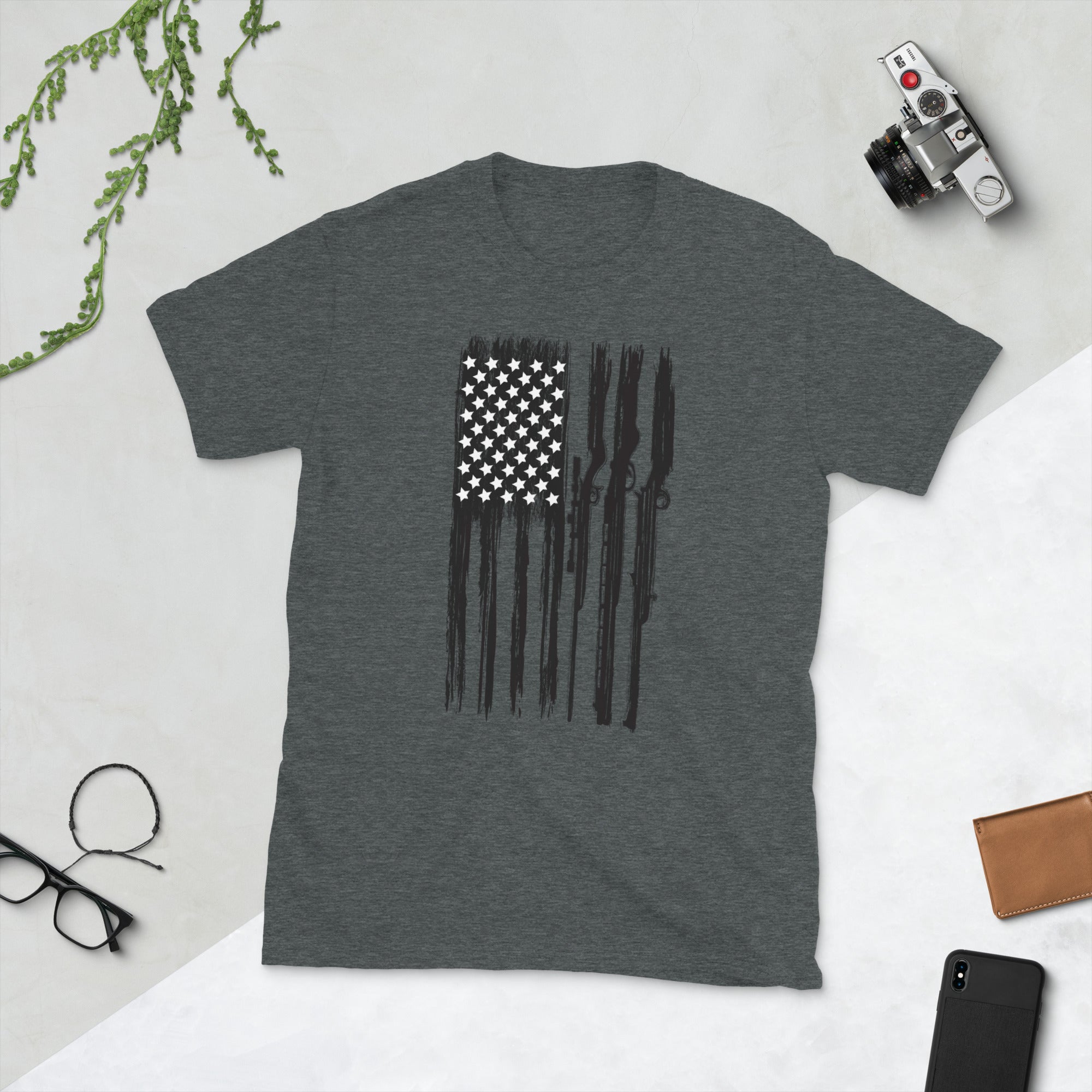 Hunting USA Flag Shirt, Rifle Hunting T Shirts, American Hunter Shirt, Deer Hunting Shirt, Gifts for Hunter, Forest Hunting, Hunting Season - Madeinsea©