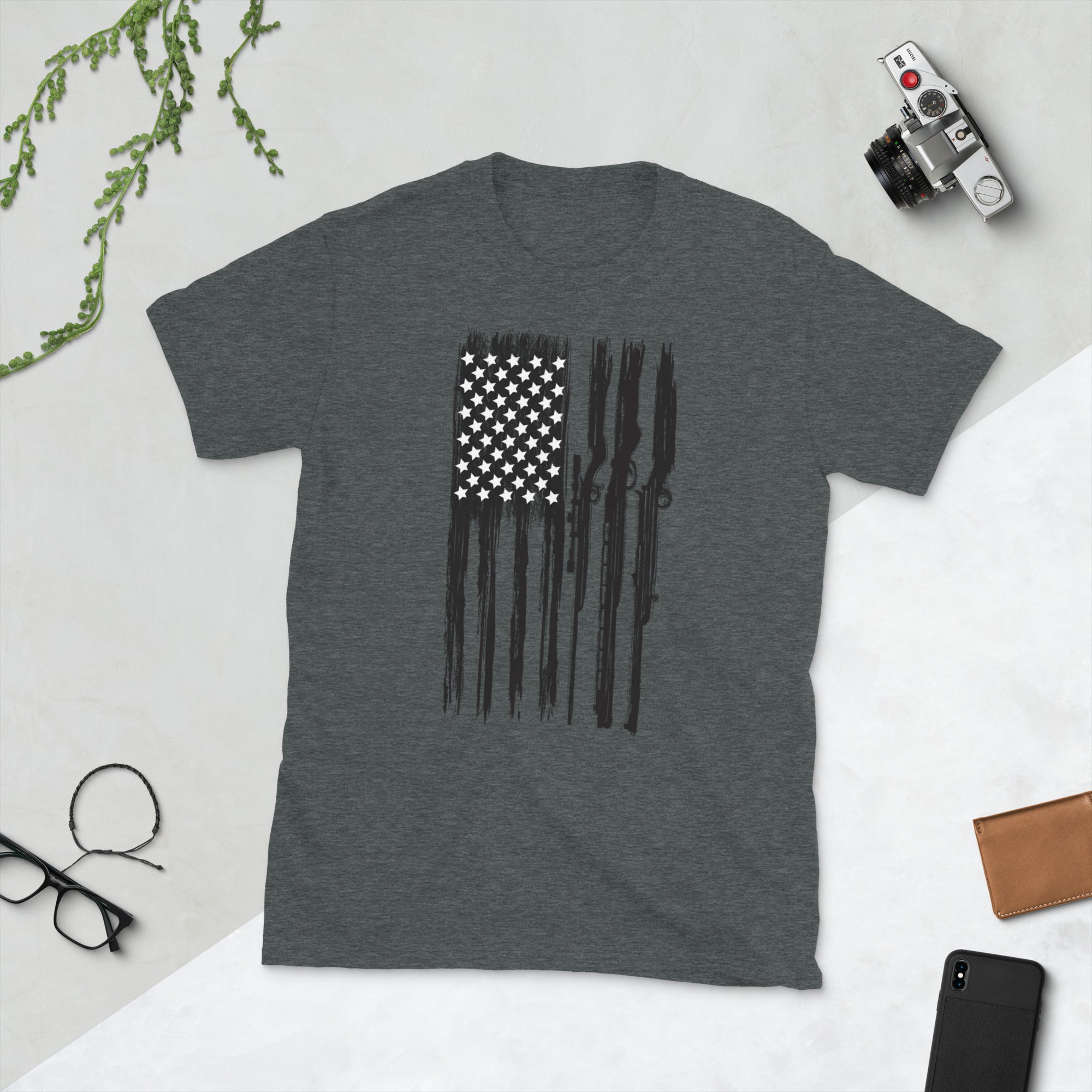 American USA Gun Flag Shirt, 2nd Amendment Shirt, Pro Gun T-Shirt, 2A Shirt, Patriotic Gifts, 1776 Shirt, Rifle Flag Tee, 2nd That Shirt - Madeinsea©