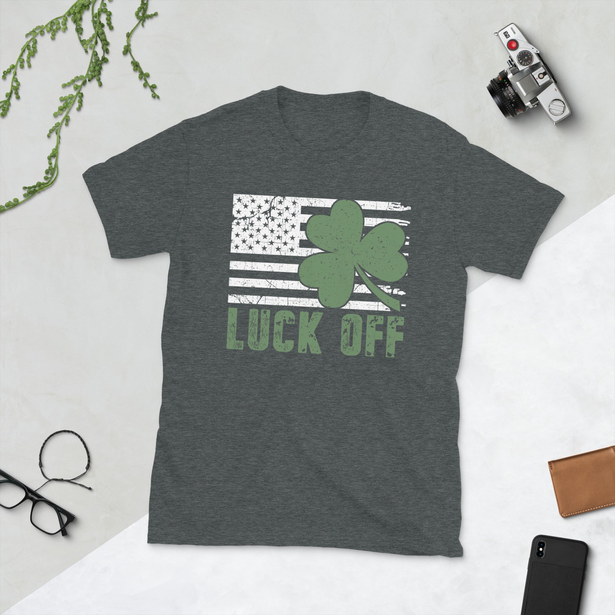 Luck Off Shirt, St. Patrick's Day TShirt, Shamrock Shirt, St. Patty's Shirt, Lucky Irish Shirt, 4 Leaf Clover, Saint Patricks Funny Gifts - Madeinsea©