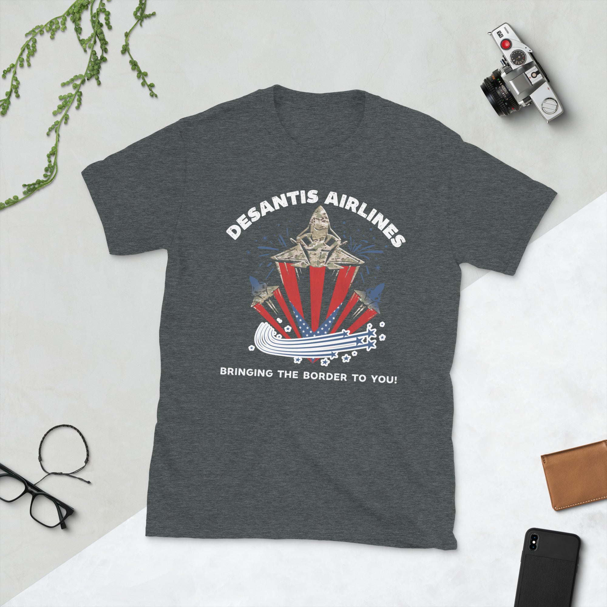 Desantis Airlines Bringing The Border To You, Desantis Airlines Shirt, Funny Ron Desantis Tshirt, Republican Shirts, Ron Desantis 2024 Tee - Madeinsea©