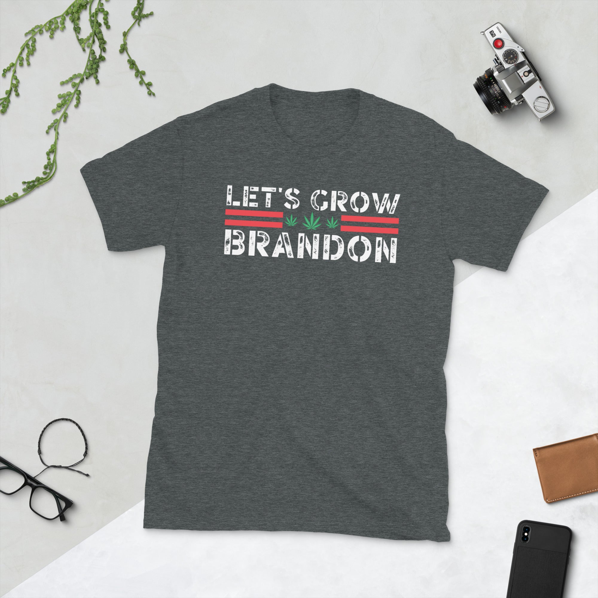 Let's Grow Brandon, Dank Brandon Shirt, FJB Shirt, Anti Joe Biden Tshirt, Republican T Shirt, Gifts For Him, Conservative Patriotic Tee - Madeinsea©