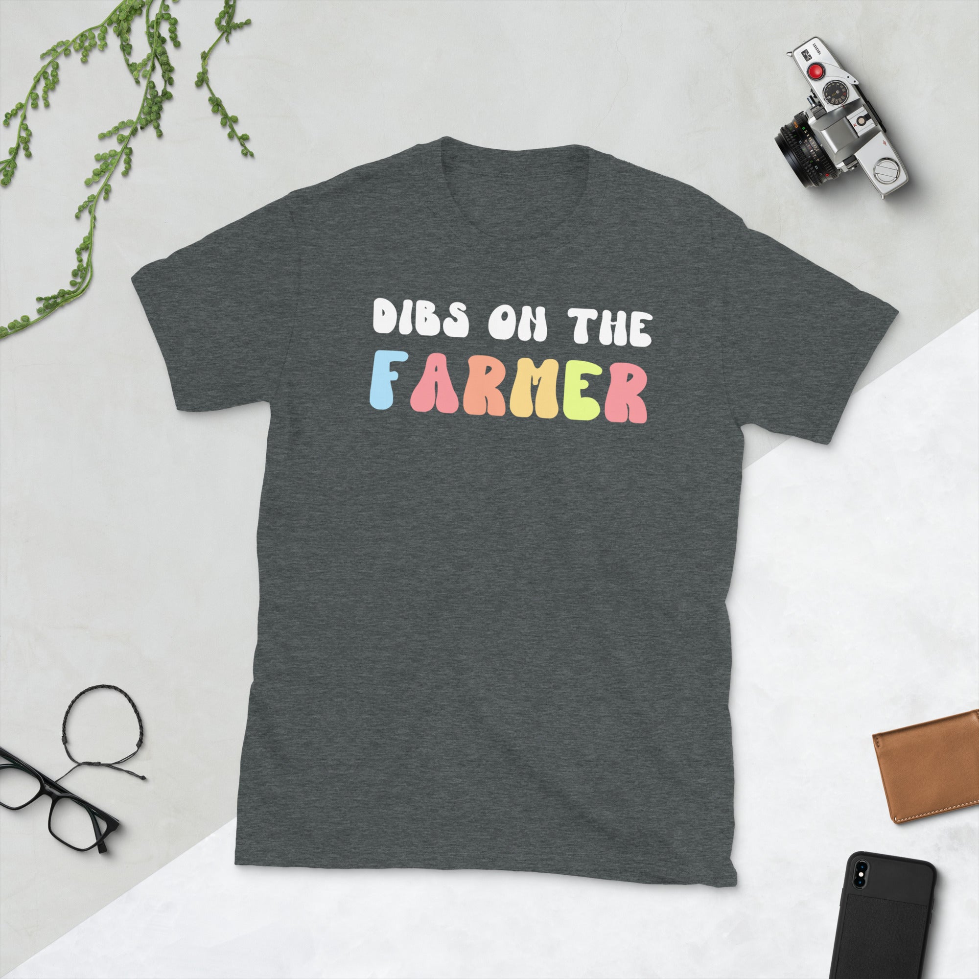 Dibs On The Farmer, Farmer Wife Shirt, Harvest Tshirt, Farm Wife Gifts, Farm Life Retro Shirt, Farmer Groovy Tee, Vintage Tractor Shirt - Madeinsea©