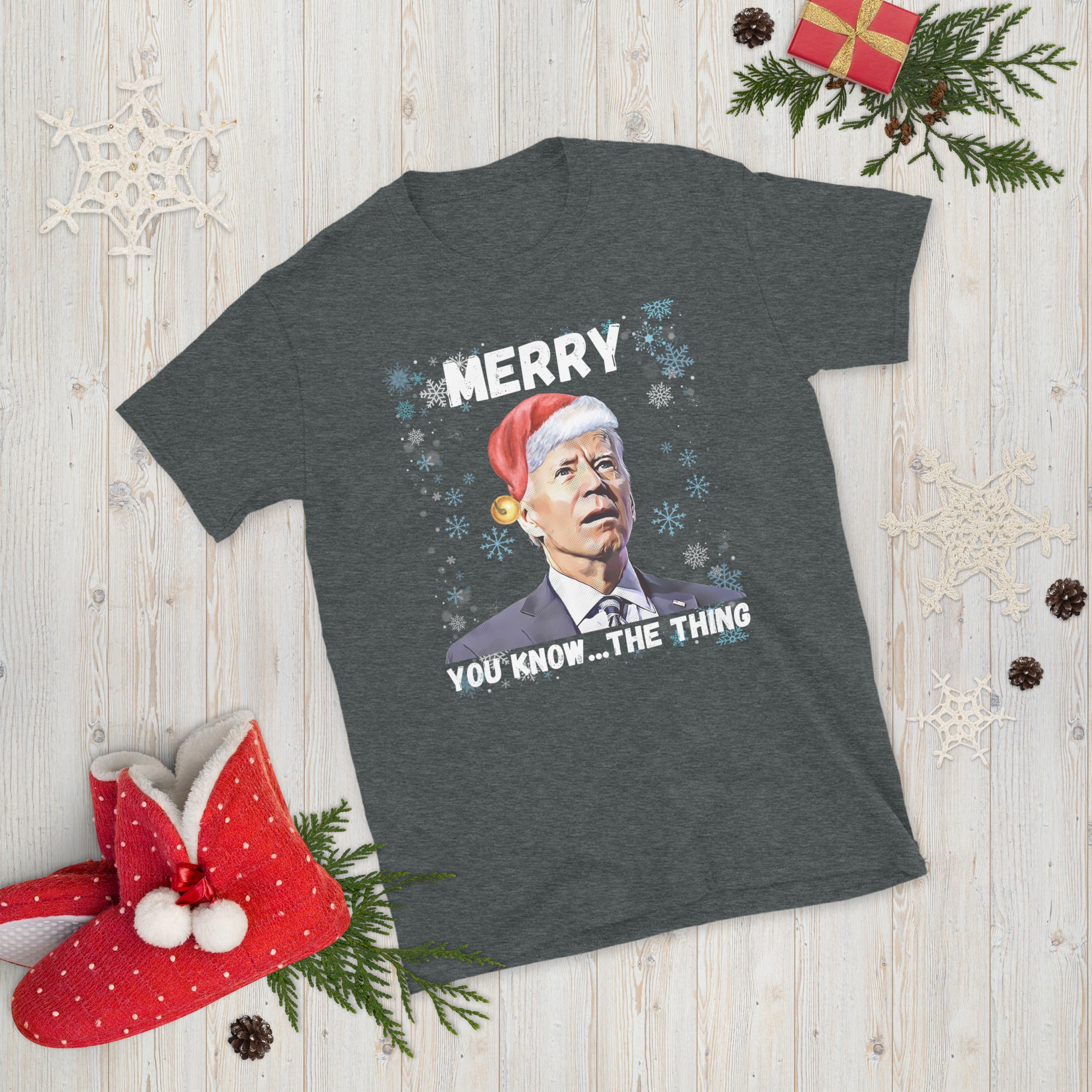Christmas Biden Shirt, Merry You Know The Thing, Funny Confused Joe Biden Xmas Tshirt, Santa Joe Biden T Shirt, Republican Gifts, FJB Shirt - Madeinsea©
