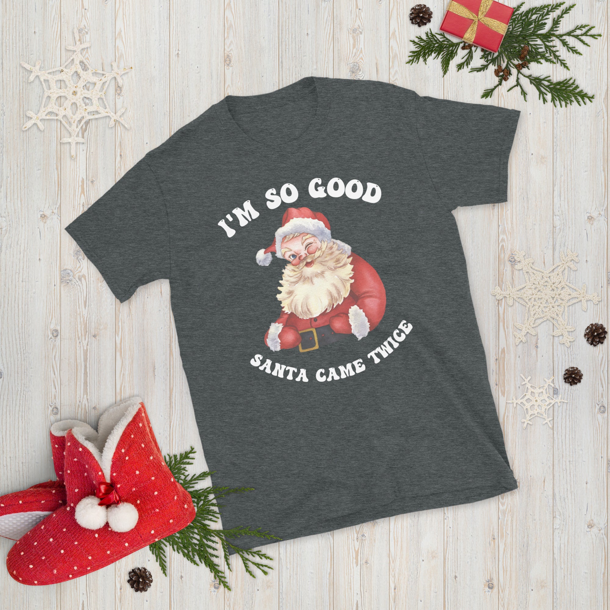 Naughty Couple Christmas Shirts, I'm So Good Santa Came Twice Shirt, Couples Ugly Christmas Tees, Groovy Christmas Gifts, Xmas Adult Humour - Madeinsea©