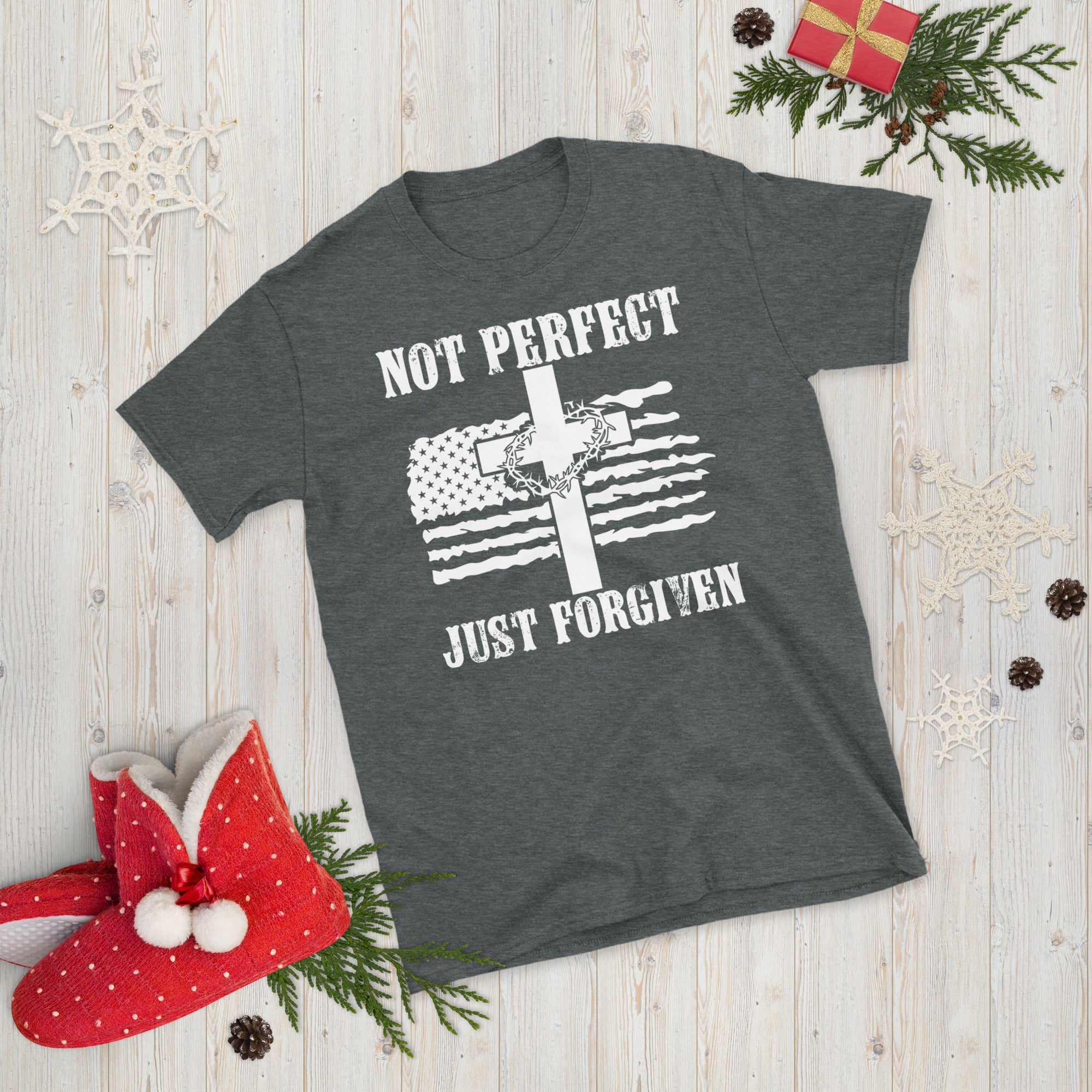 Not Perfect Just Forgiven Shirt, Christian Shirt, Religious Gifts For Men, Bible Verse Tshirt, Religious Gifts, Holy Bible T Shirt - Madeinsea©