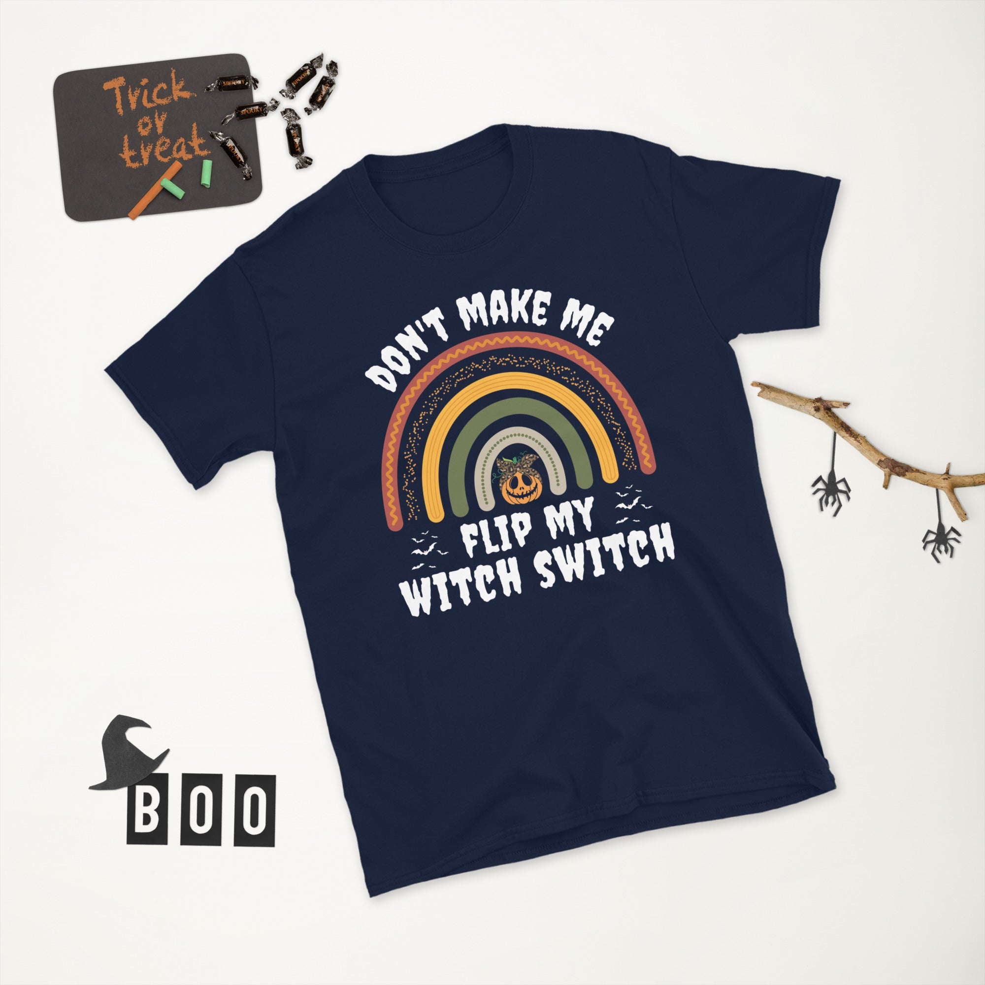 Don't Make Me Flip My Witch Switch, Funny Halloween Shirt, Halloween Costume, Funny Gift For Mom, Cute Halloween Witch Tshirt - Madeinsea©