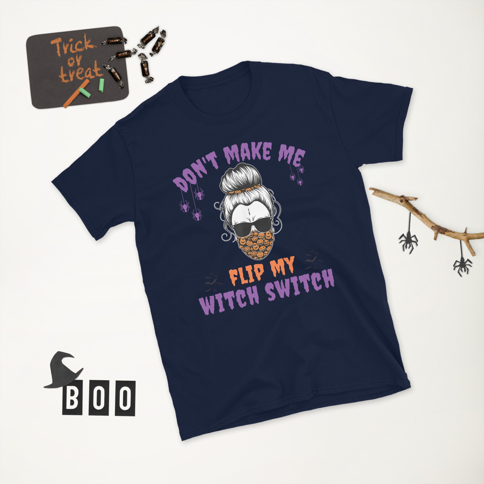Don't Make Me Flip My Witch Switch, Funny Halloween Shirt, Halloween Costume, Funny Gift For Mom, Cute Halloween Witch Tshirt, Witch Tee - Madeinsea©