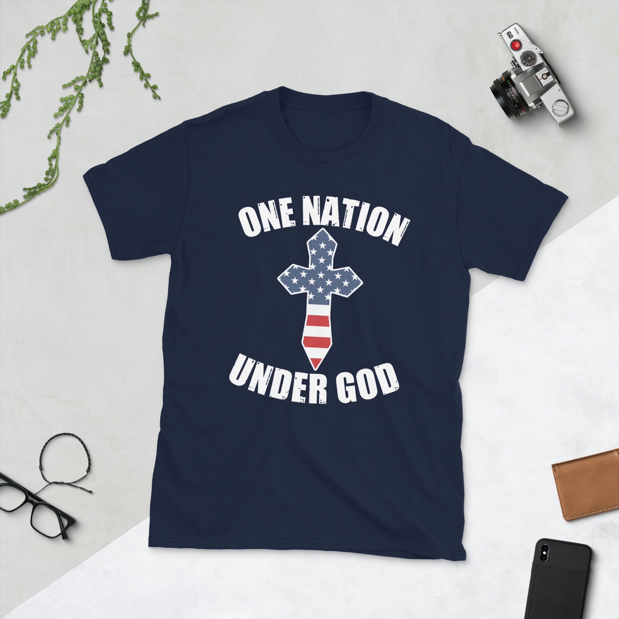 One Nation Under God T-Shirt, Patriotic Gift, Freedom Shirt, Pledge of Allegiance, Conservative Shirt, Proud American Tee, American USA Flag