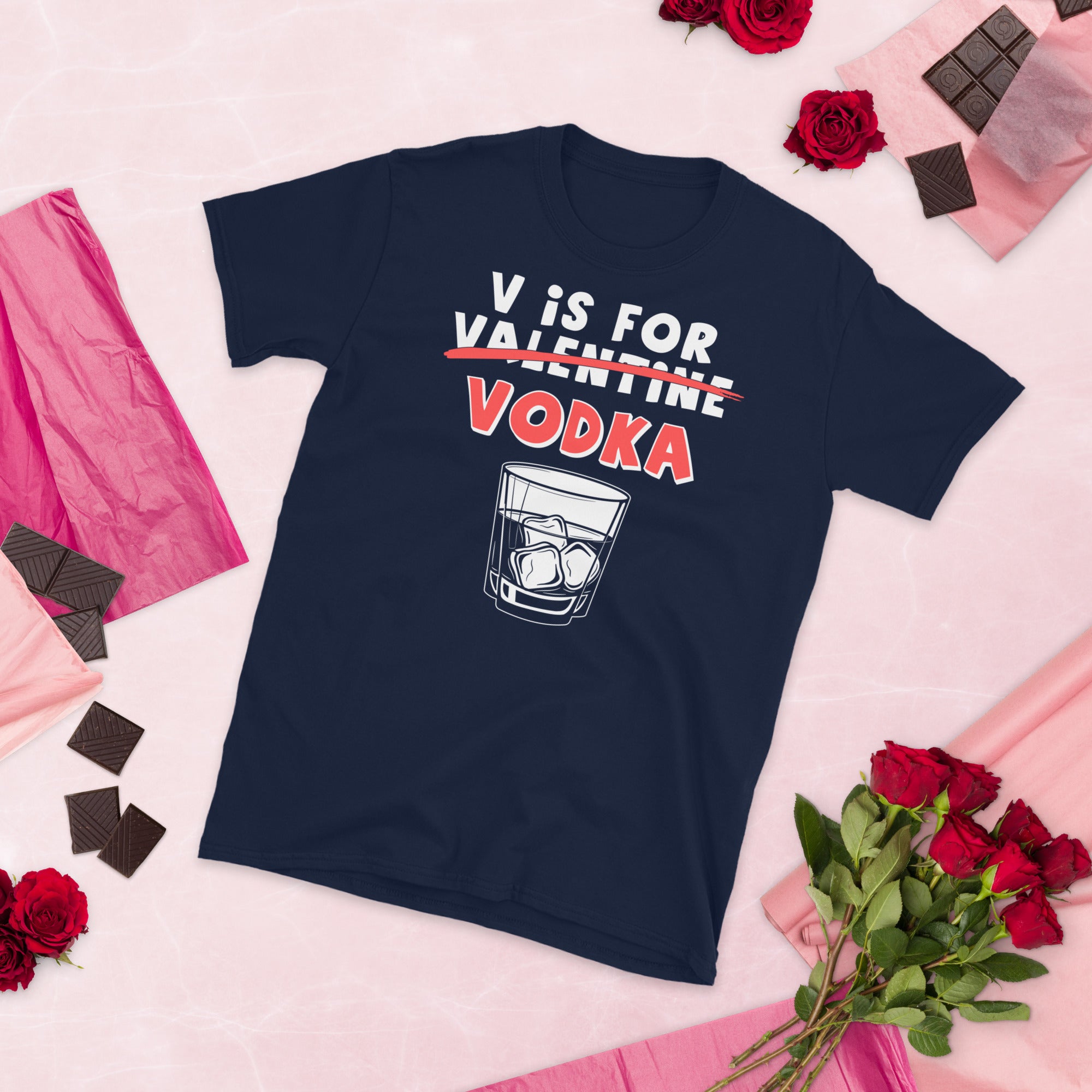 V Is For Vodka Shirt, Vodka Lover TShirt, Funny Valentine&#39;s Day Shirt, Vodka Shirt, Valentines Day Gifts, Funny Alcohol Gift, Vodka Tee - Madeinsea©