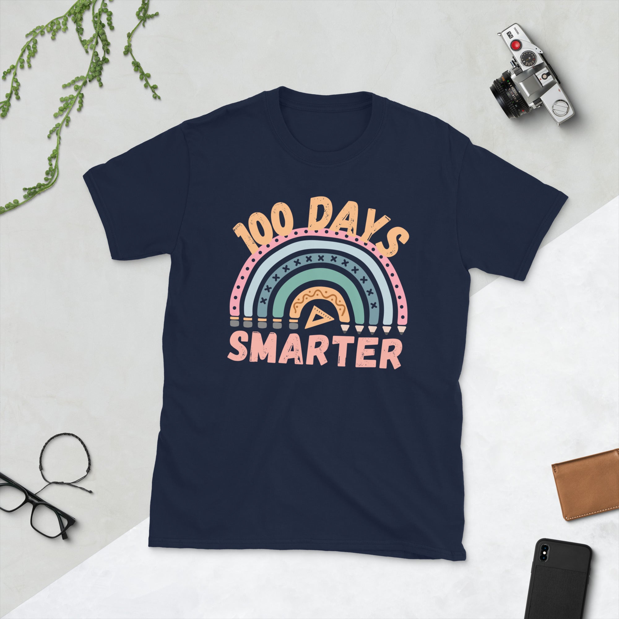 100 Days Smarter Teacher Shirt, 100 Days of School Shirt Teacher, Math Teacher TShirt, Algebra Teacher Gifts, 100 Days of School Gift - Madeinsea©