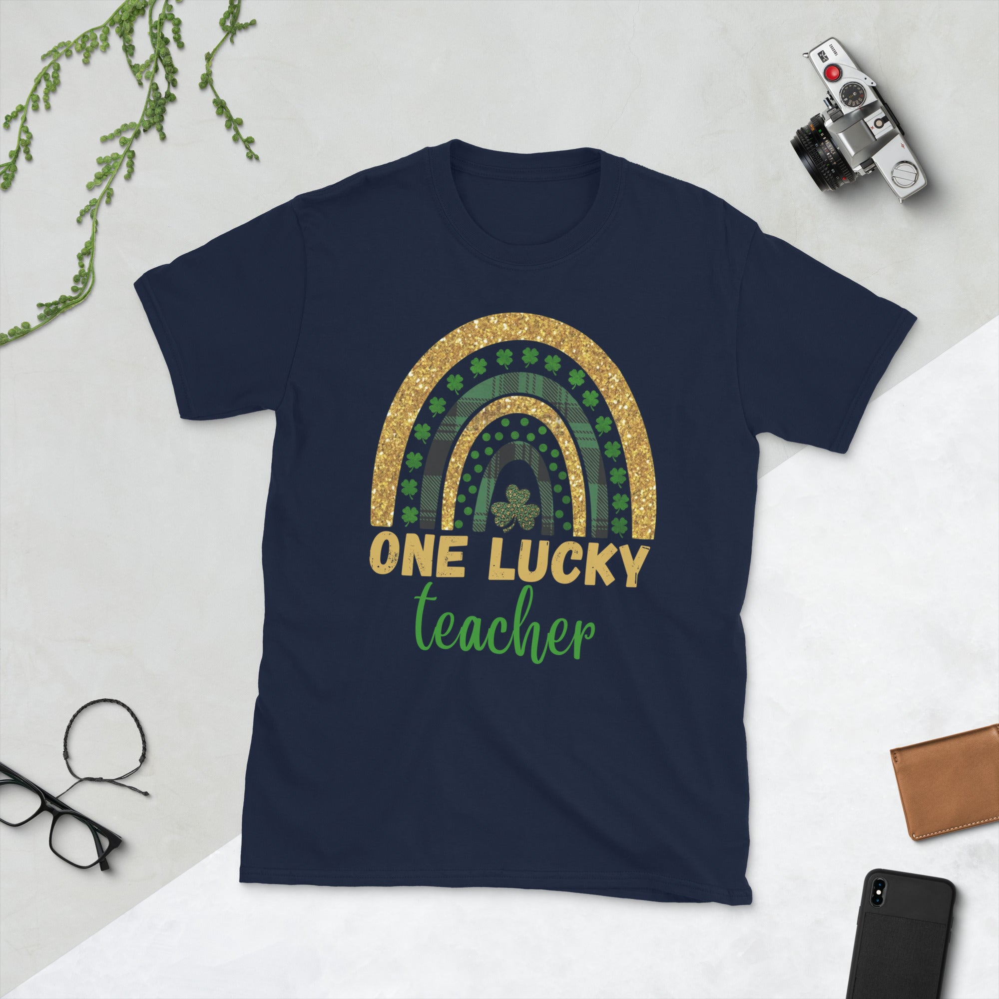 One Lucky Teacher Rainbow Shirt, St Patricks Day Teacher Shirt, Shamrock TShirt, Saint Patricks Gifts for Teachers, Lucky Teacher Shirt