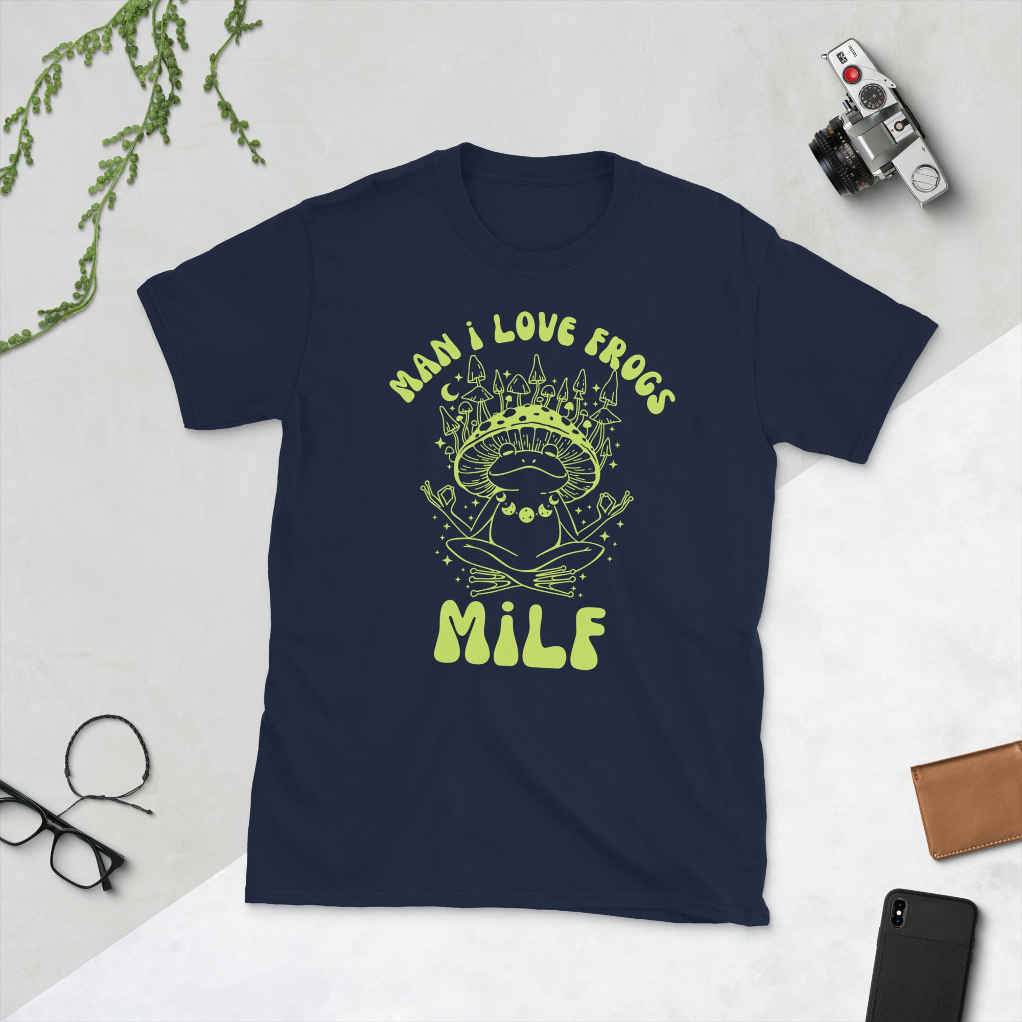 MILF Man I Love Frogs Funny Shirt, Goblincore Shirt, Cottagecore Shirt, Frogcore Shirt, Meditating Frog Tshirt, MILF Frogs Shirt, MILF Meme - Madeinsea©