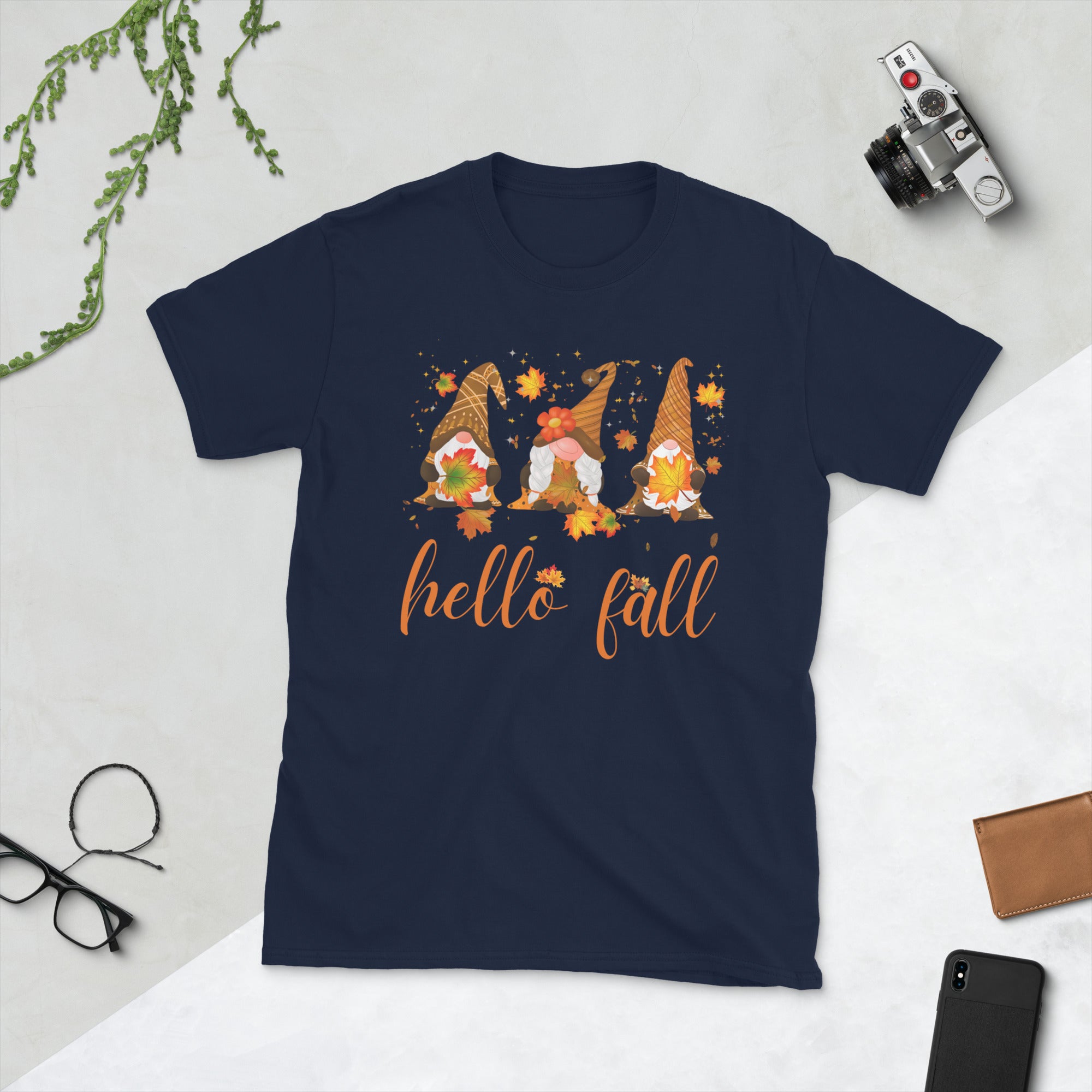 Thanksgiving Gnome Shirt, Hello Fall Gnome TShirt, Pumpkin Shirt, Cute Thanksgiving Tee, Happy Thanksgiving Gnomes Shirt, Thanksgiving Gifts - Madeinsea©