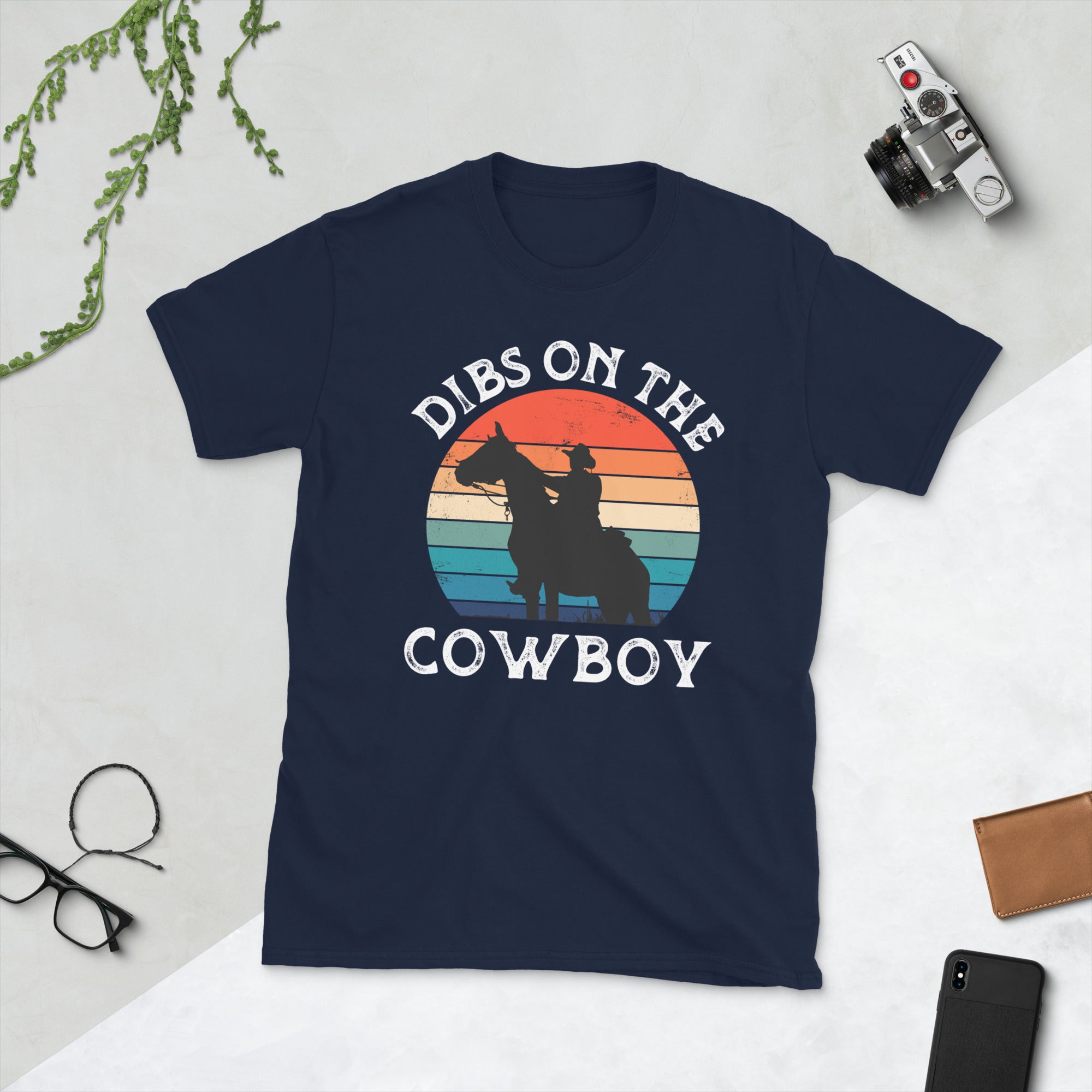Dibs On The Cowboy, Funny Cowboys Wife Girlfriend Shirt, Retro Cowboy Tshirt - Madeinsea©