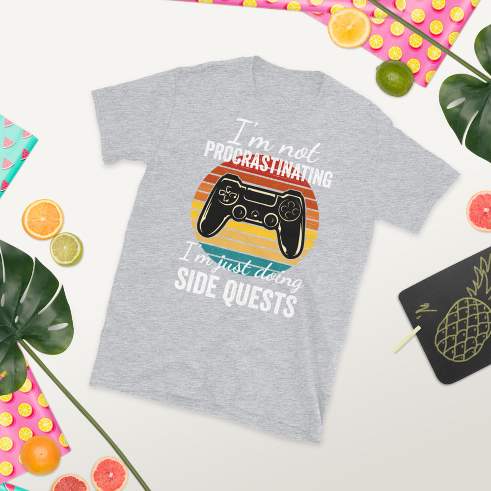 I'm not Procrastinating I'm doing Side Quests, Funny Gamer Shirt, Funny Gaming Gifts, Mens Gaming T-Shirt, Gaming Nerd Tshirt, Nerdy Shirt - Madeinsea©