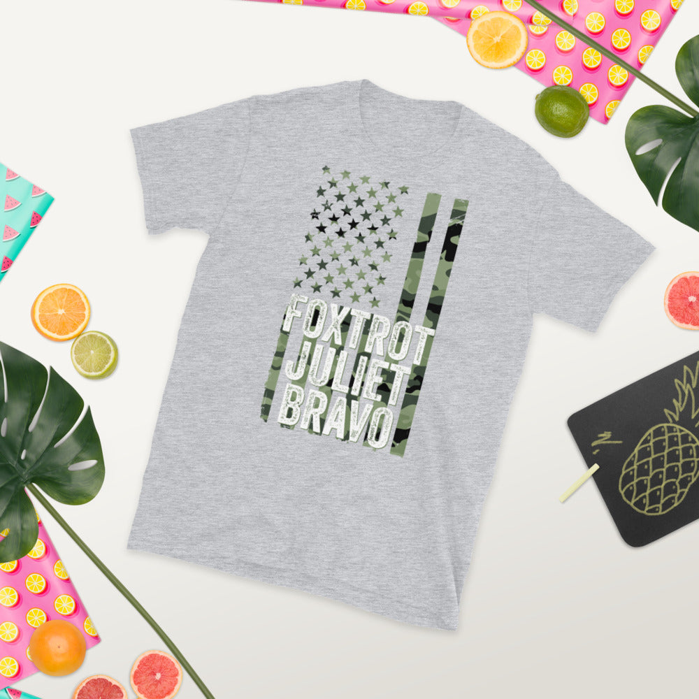 FJB Shirt, #FJB, Fjb Pro America Shirt, Foxtrot Juliet Bravo, Military Alphabet Code Camo Pro America T Shirt FJB, Anti Biden, Political Tee - Madeinsea©