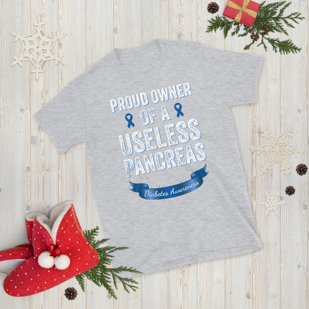 Proud owner of a useless pancreas, Diabetes Shirt, Diabetic Shirt, Useless Pancreas, Diabetes Awareness T-shirt, Pancreas T-Shirt, Funny Tee