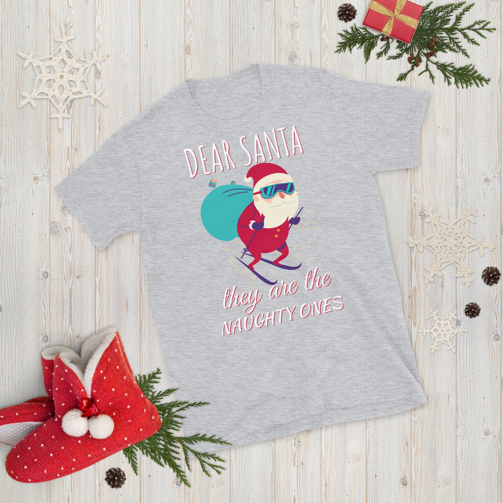 Dear Santa They're The Naughty Ones Shirt, Funny Christmas T Shirt, Funny Santa Shirt, Naughty Christmas, Christmas Family Outfits