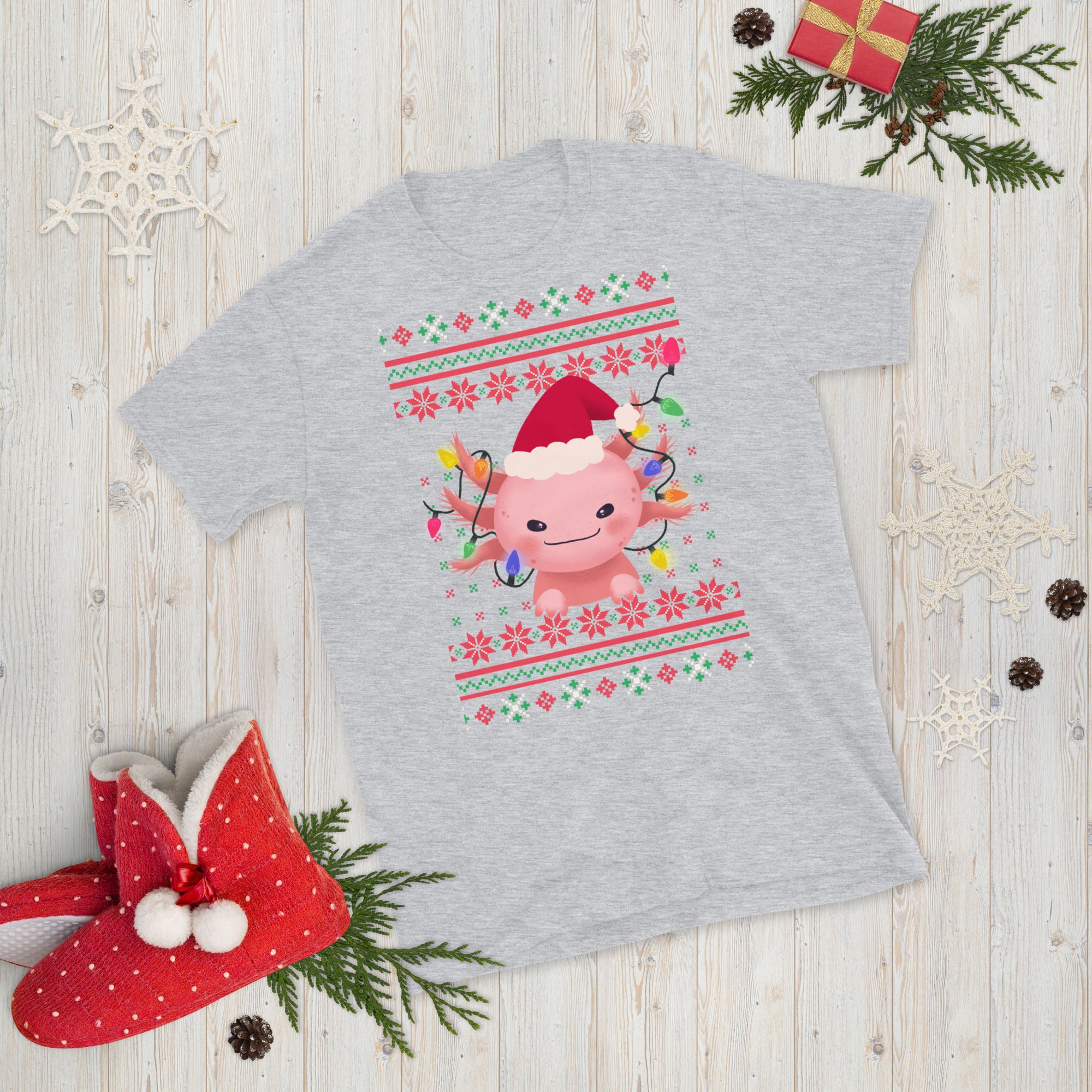 Axolotl Christmas Shirt, Merry Axolotlmas Shirt, Funny Axolotl T-Shirt, Christmas T-Shirt, Xmas Axolotl gift, Axolotl Lovers Gift