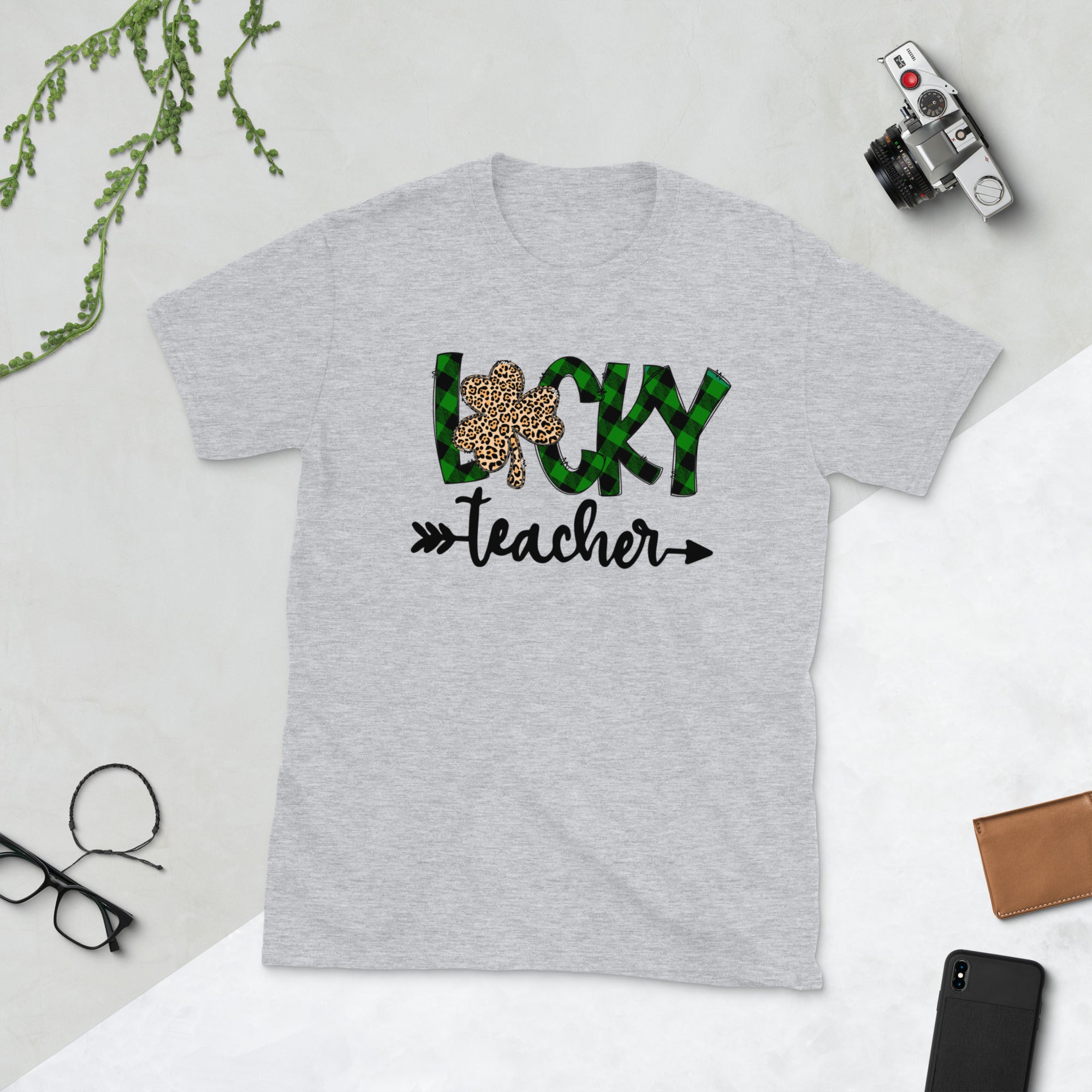One Lucky Teacher Leopard Print Shirt, St Patricks Day Teacher shirt, Irish Teacher shirt, Lucky Shamrock Teacher Shirt, Saint Patricks Gift