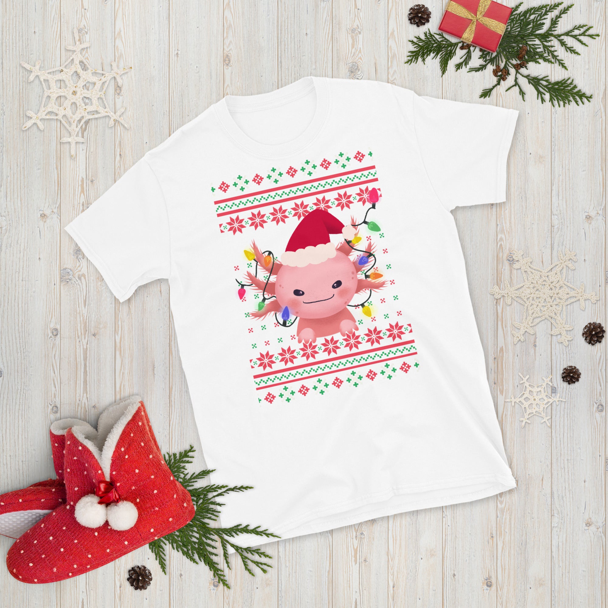 Axolotl Christmas Shirt, Merry Axolotlmas Shirt, Funny Axolotl T-Shirt, Christmas T-Shirt, Xmas Axolotl gift, Axolotl Lovers Gift