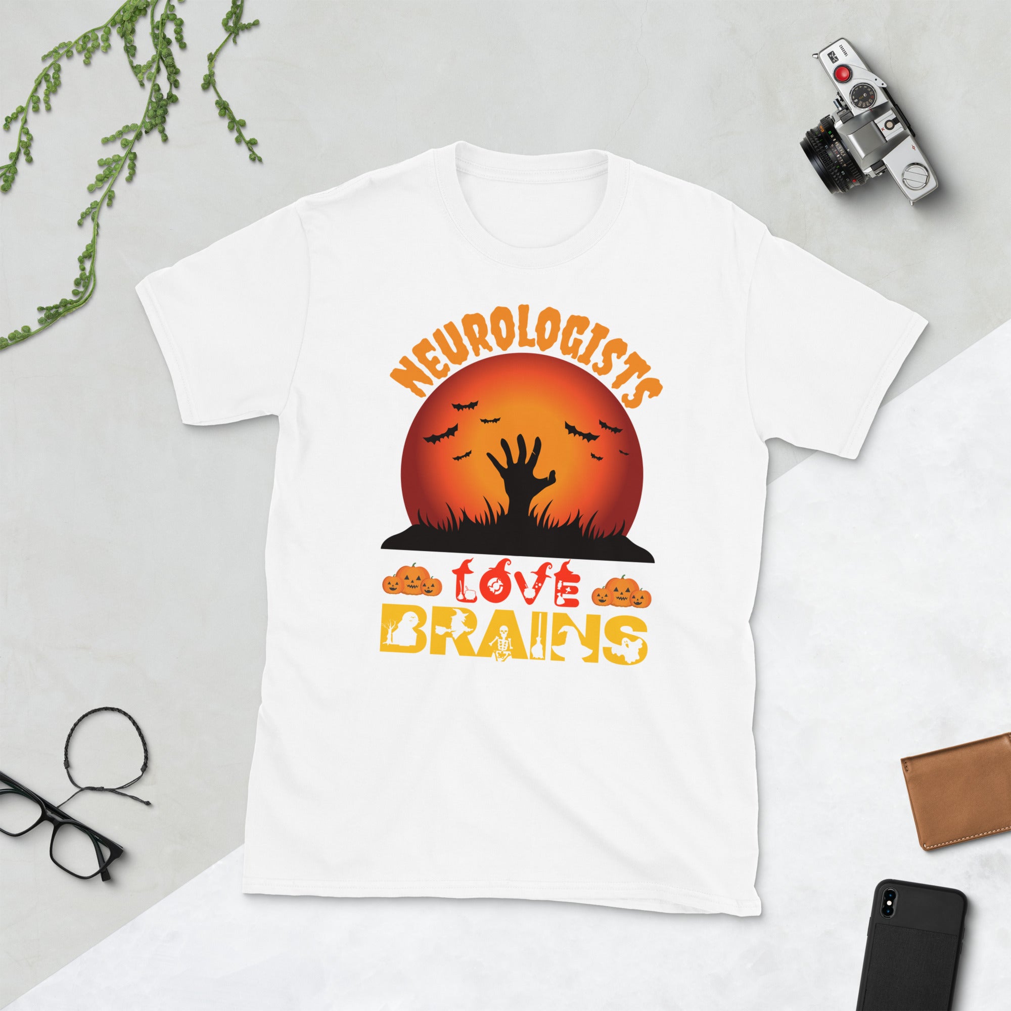 Neurologen lieben Gehirne Shirt, Halloween Neurologe Shirt, Herbst Geschenk für Arzt, Halloween Kostüm, Gruselige Vibes Arzt, Lustiges Halloween