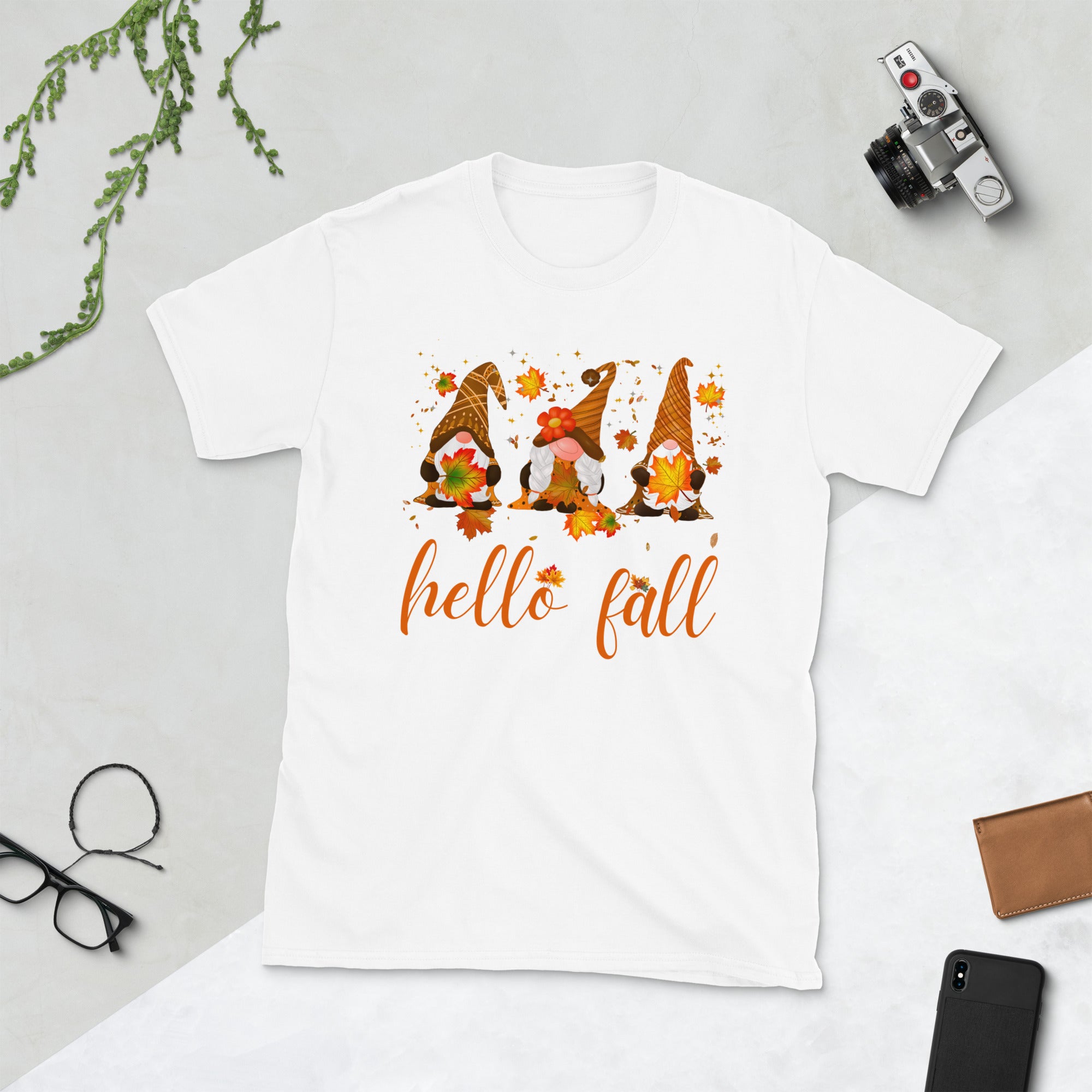 Thanksgiving Gnome Shirt, Hello Fall Gnome TShirt, Pumpkin Shirt, Cute Thanksgiving Tee, Happy Thanksgiving Gnomes Shirt, Thanksgiving Gifts - Madeinsea©