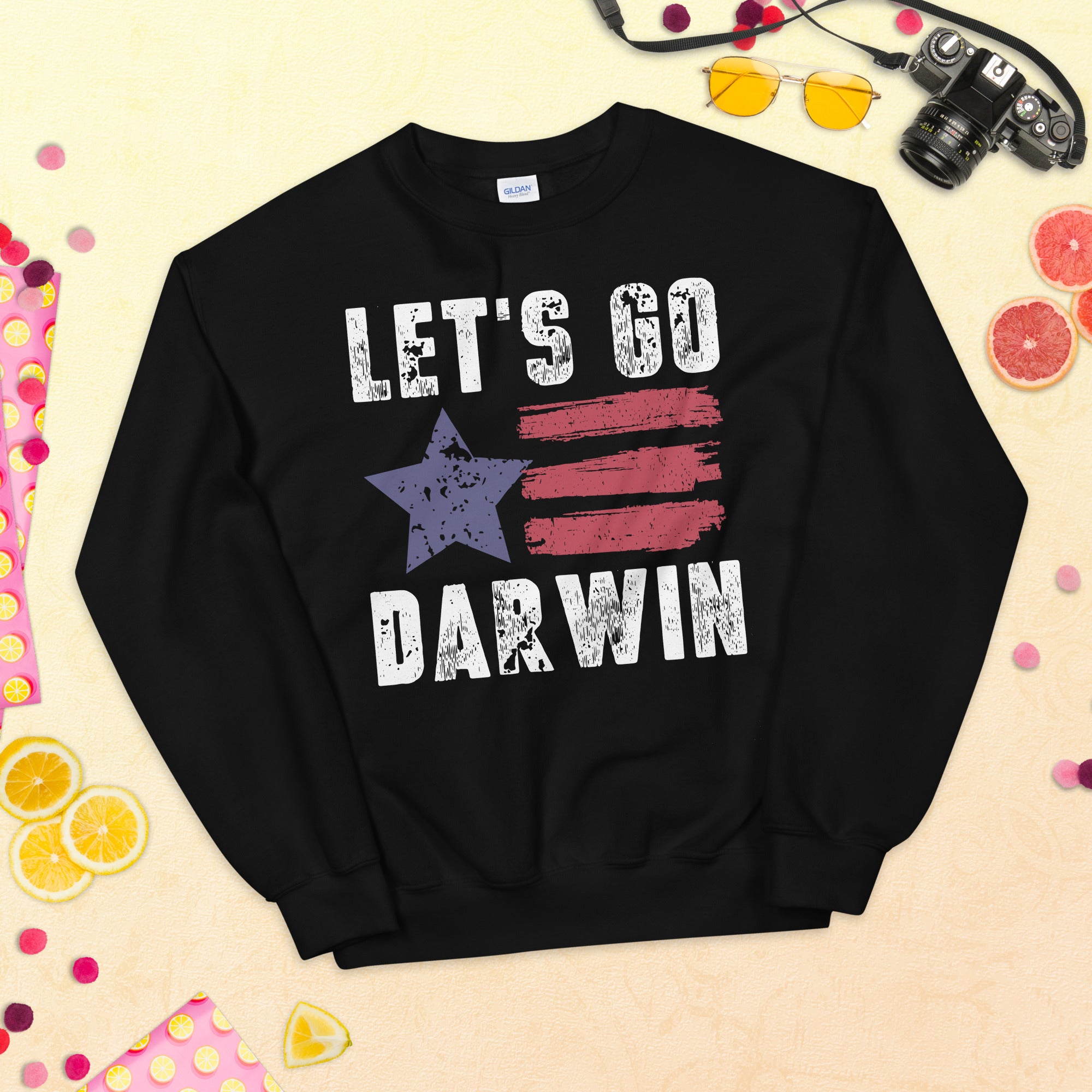 Lets Go Darwin Sweater, Let's Go Darwin Shirt, Fully Vaccinated Sweatshirt, Pro Vaccine, Pro Biden, Funny Vaccinated Tee, Funny Democrat - Madeinsea©