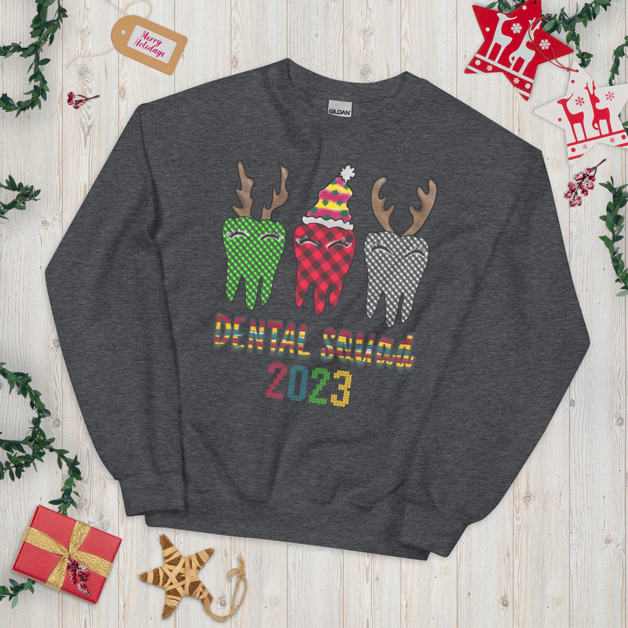 Dentist Crew Christmas Sweatshirt, Dentist Christmas Shirt, Dental Assistant Gift, Xmas Dental Sweater, Dentist Crew, Funny Dentist Crewneck - Madeinsea©