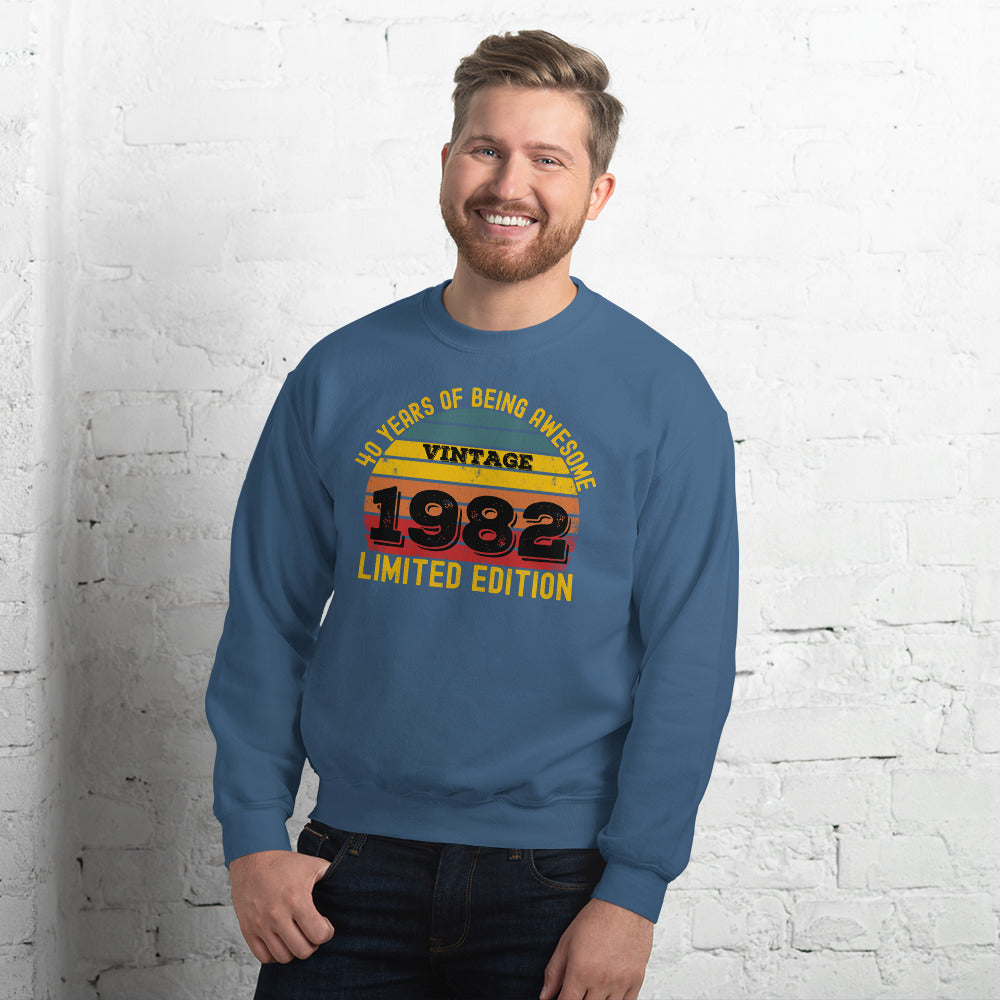 40th Birthday Gift, 40th Birthday Sweatshirt, Born in 1982 Birthday Shirt, Birthday Gift For 40th, Vintage 40th Birthday, Limited Edition - Madeinsea©
