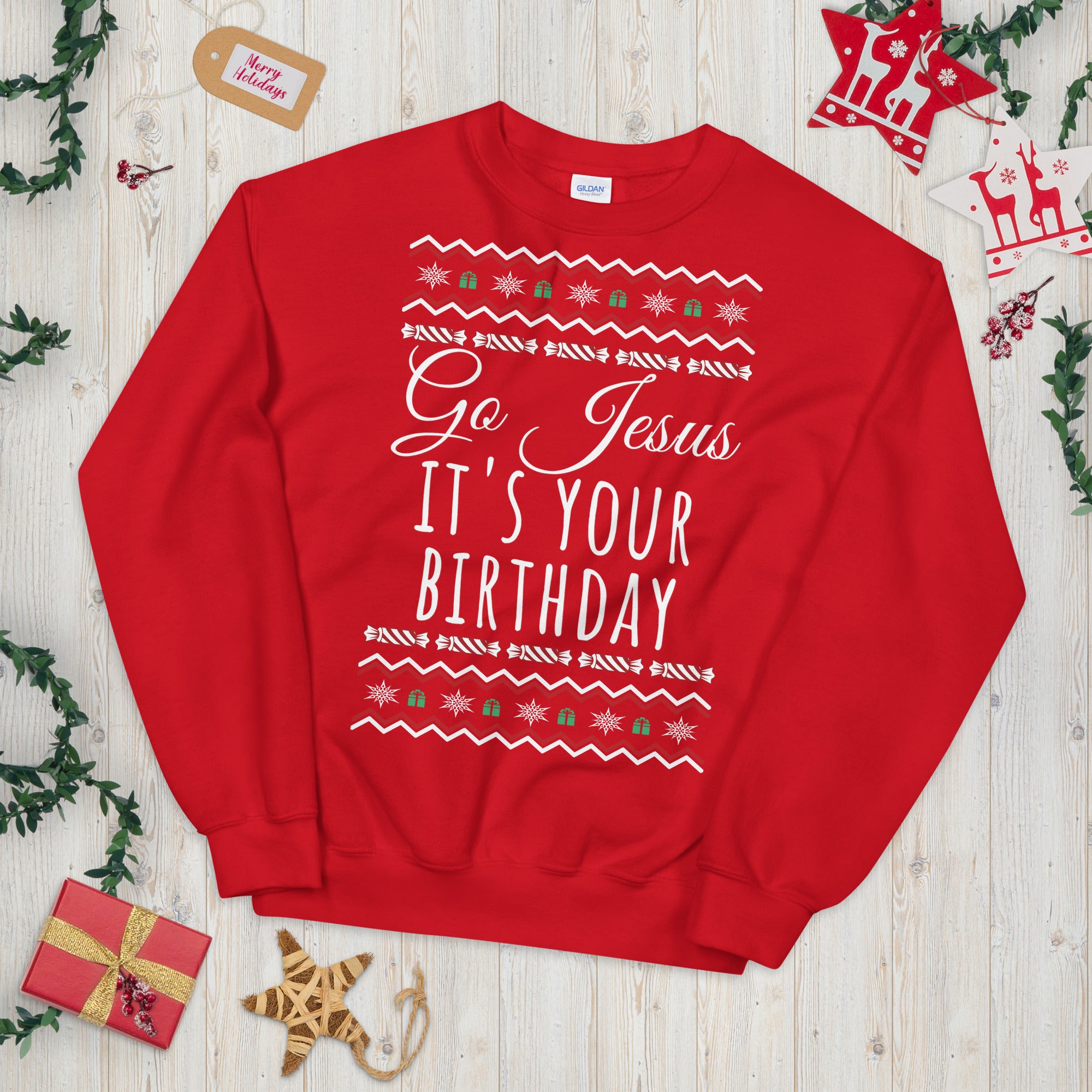 Go Jesus It's Your Birthday Christmas Sweatshirt, Go Jesus Sweatshirt, Jesus Birthday Sweater, Holiday Sweatshirt, Ugly Christmas Sweater