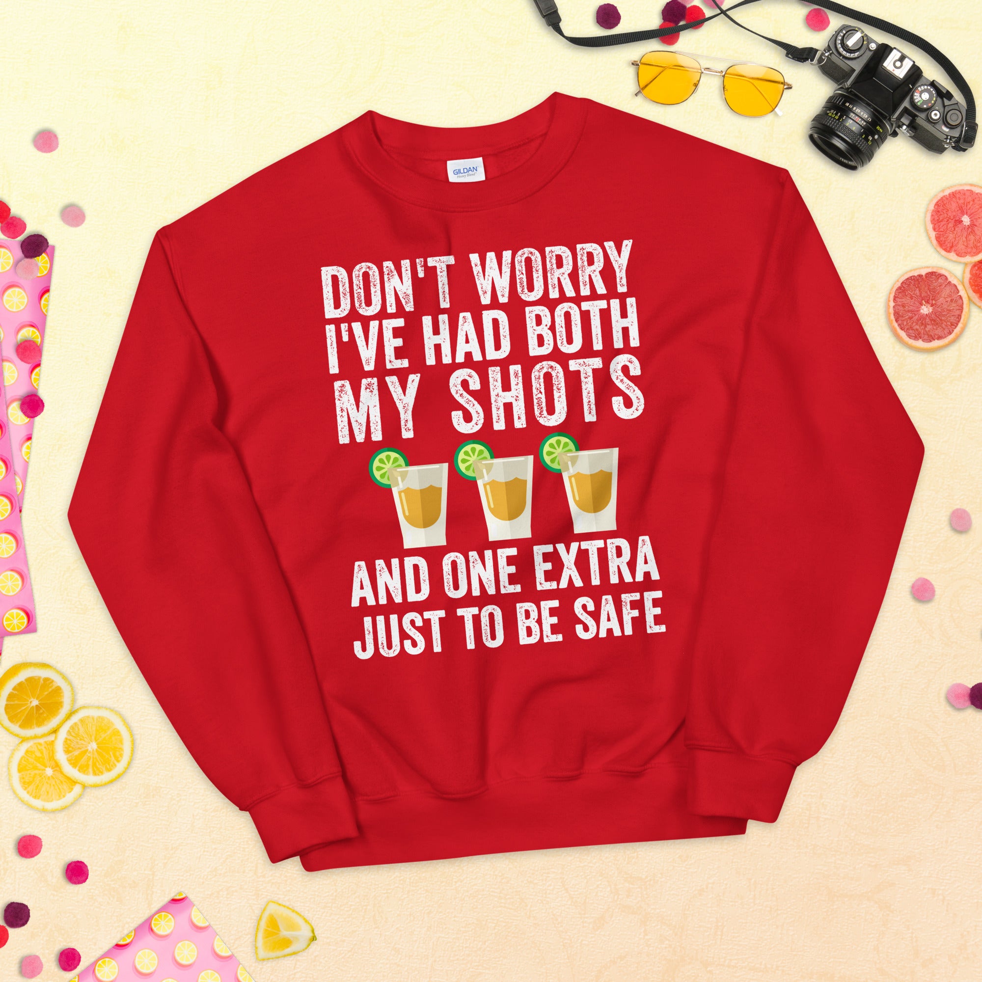 Keine Sorge, ich habe beide meine Impfungen erhalten. Lustiges Tequila-Vintage-Shirt, Auffrischungsimpfung, dritte Impfung, Extraimpfung, Lustiger Tequila-Shot