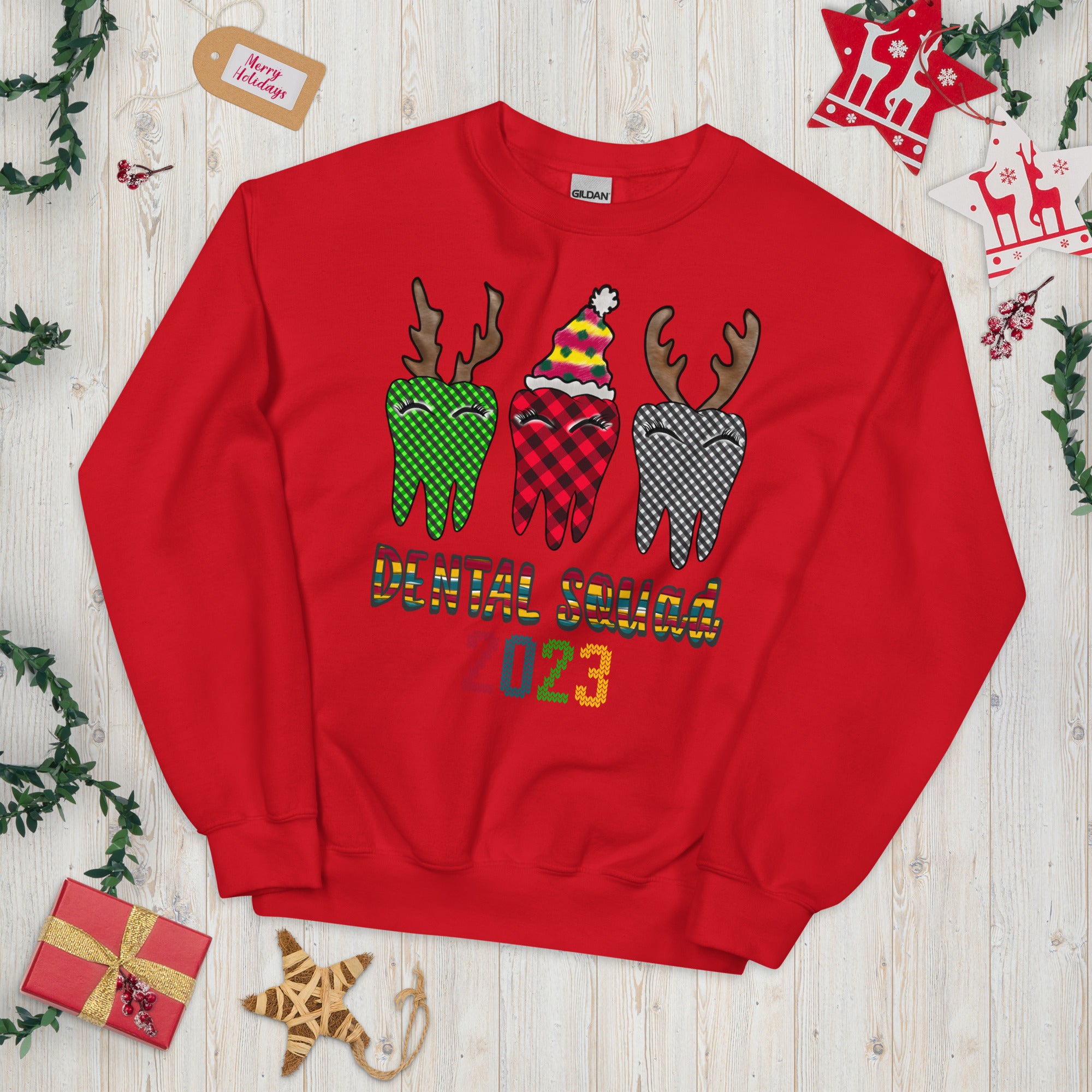 Dentist Crew Christmas Sweatshirt, Dentist Christmas Shirt, Dental Assistant Gift, Xmas Dental Sweater, Dentist Crew, Funny Dentist Crewneck - Madeinsea©