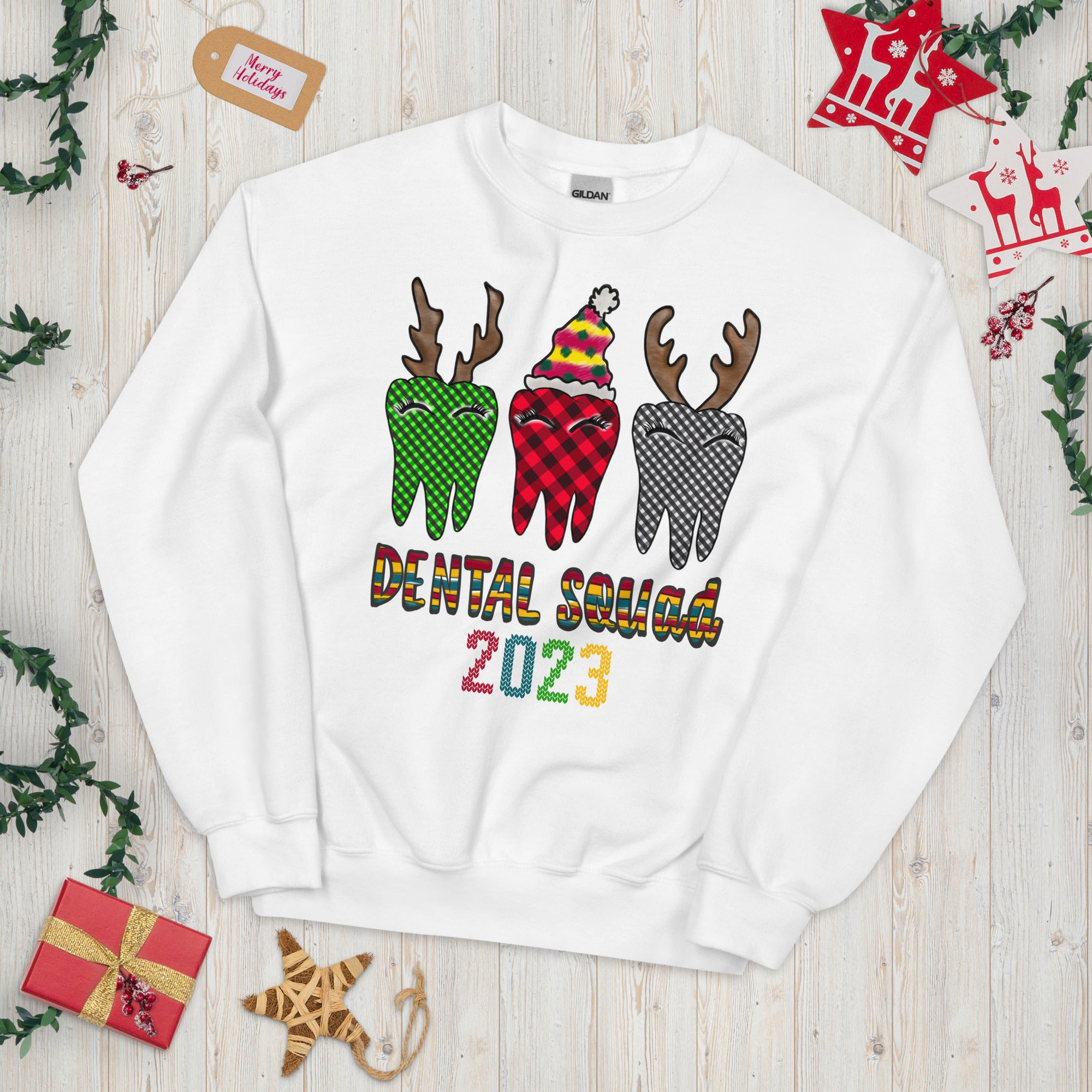 Dentist Crew Christmas Sweatshirt, Dentist Christmas Shirt, Dental Assistant Gift, Xmas Dental Sweater, Dentist Crew, Funny Dentist Crewneck - Madeinsea©