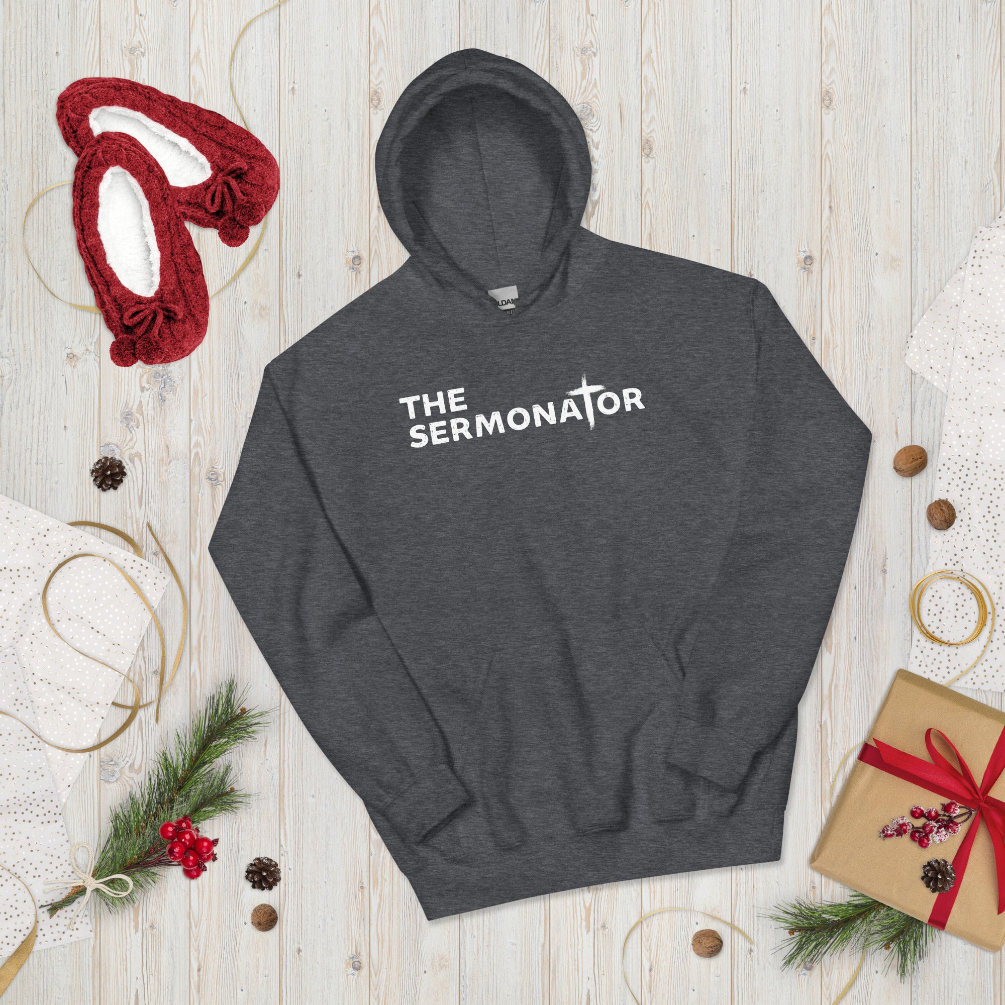 The Sermonator Hoodie, Funny Preacher Gift, Pastor Shirt, Missionary Sweater, Gifts For Pastor, Christian Preacher Hooded Sweatshirt - Madeinsea©