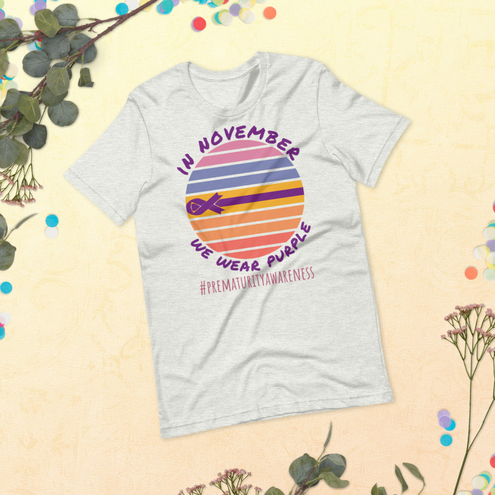 Prematurity Awareness Shirt, In November We Wear Purple Shirt, Prematurity T Shirt, World Prematurity Tee, NICU Staff Tee - Madeinsea©