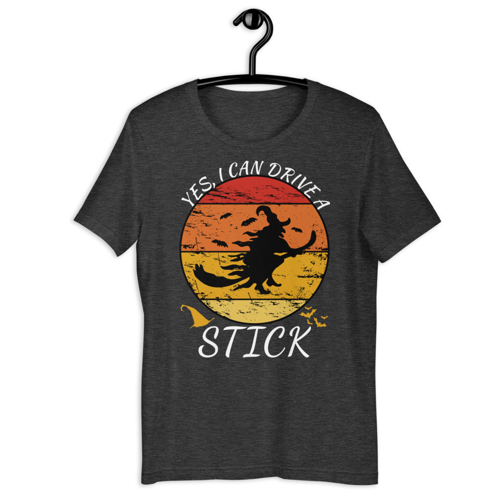 Yes I Can Drive A Stick, Witch Shirt, Halloween Shirt Women, Sexy Witch Costume, Halloween Party Shirt, Hocus Pocus Shirt, Old Witch Shirt - Madeinsea©