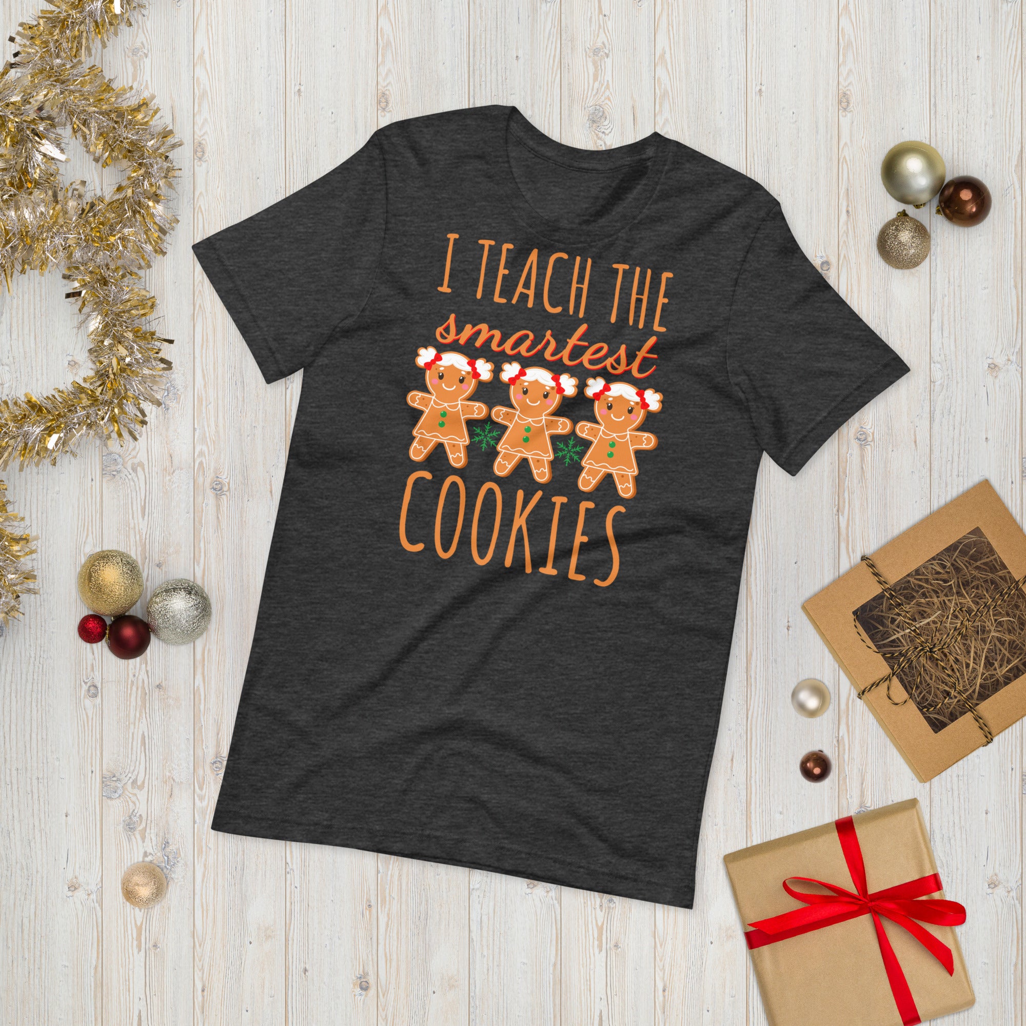 Weihnachtsshirt für Lehrer, I Teach the Smartest Cookies Shirts, Weihnachtslehrer T-Shirt, Weihnachtsshirt, Lehrer Weihnachts-T-Shirt, Weihnachtsgeschenke