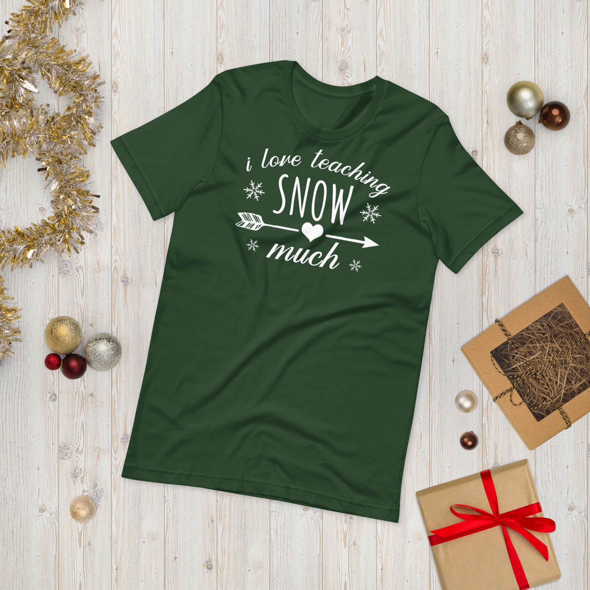 I Love Teaching Snow Much Shirt, Funny Winter Shirt for Teachers, Xmas Gift For Teacher, Teacher Christmas Shirt, Snow Day Shirt, Xmas Gifts