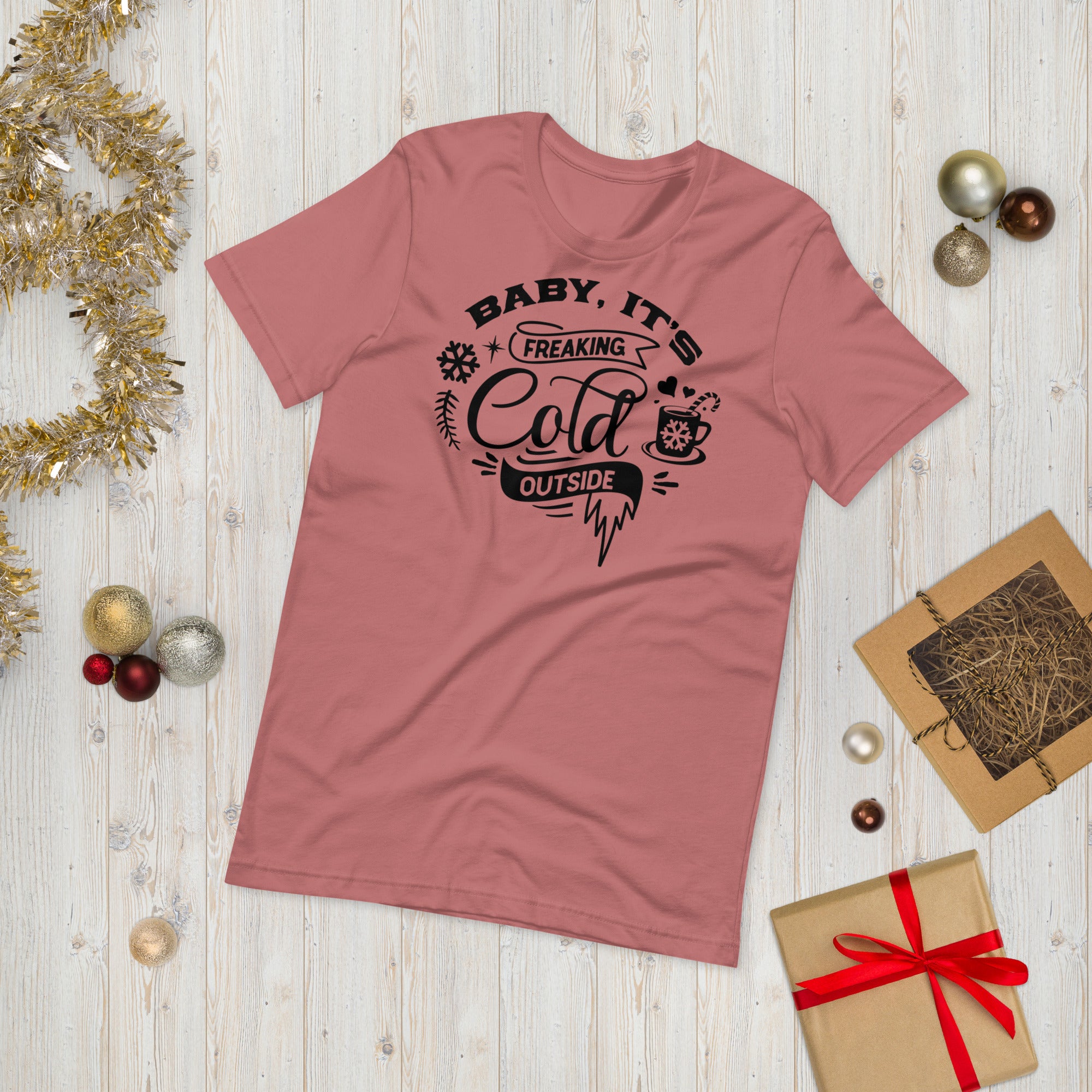 Baby It's Cold Outside T Shirt, Christmas T-Shirt, Funny Christmas Shirt, Christmas Gifts, Cute Christmas Pajama, Family Pajamas - Madeinsea©