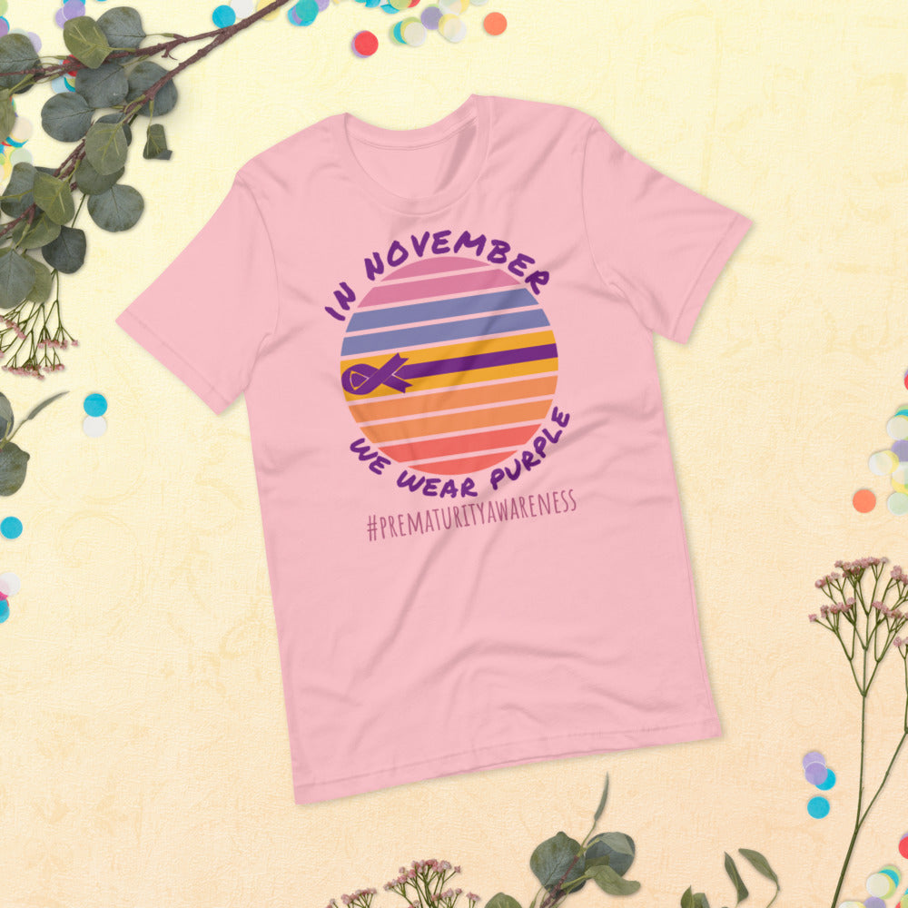Prematurity Awareness Shirt, In November We Wear Purple Shirt, Prematurity T Shirt, World Prematurity Tee, NICU Staff Tee - Madeinsea©