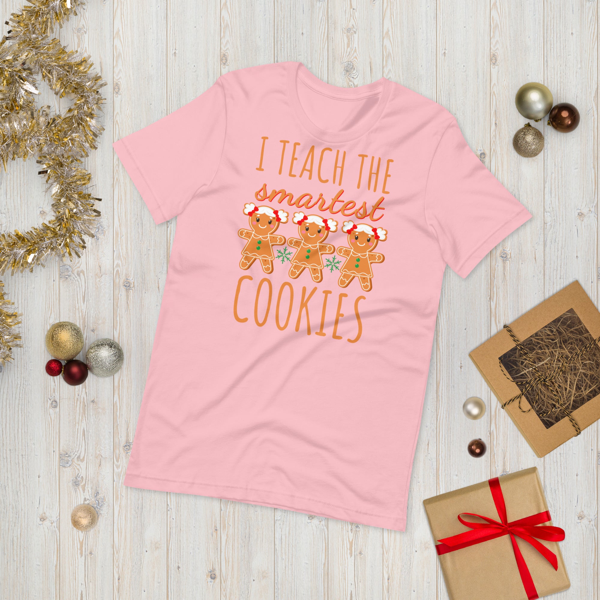 Teacher Christmas Shirt, I Teach the Smartest Cookies Shirts, Christmas Teacher T Shirt, Christmas Shirt, Teacher Christmas Tee, Xmas Gifts - Madeinsea©