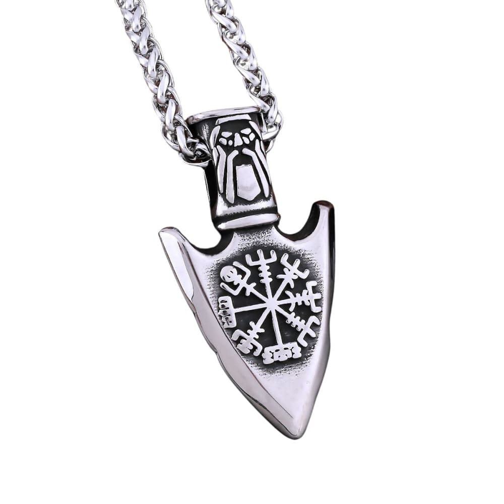 Viking Compass Anchor Necklace