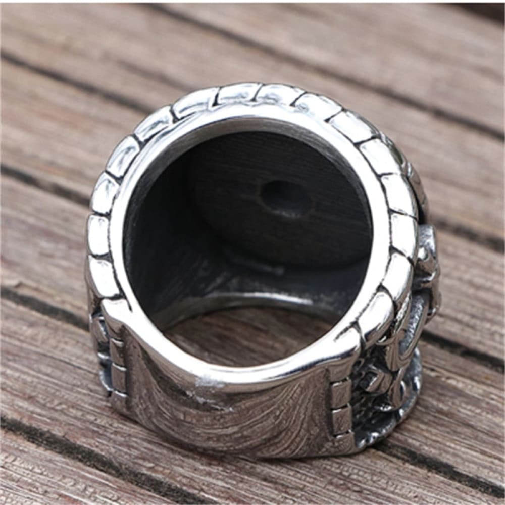 Viking Stainless Compass Ring