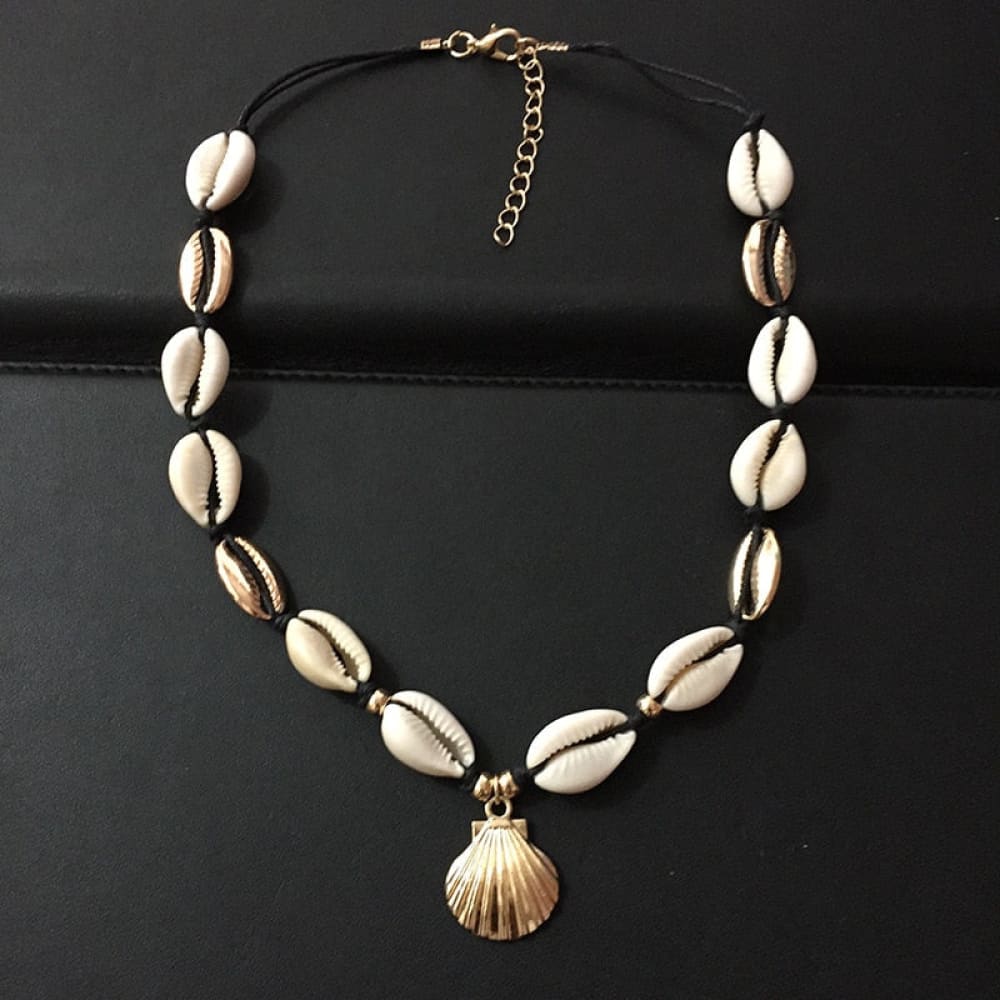 Vintage Cowrie Shell Necklace